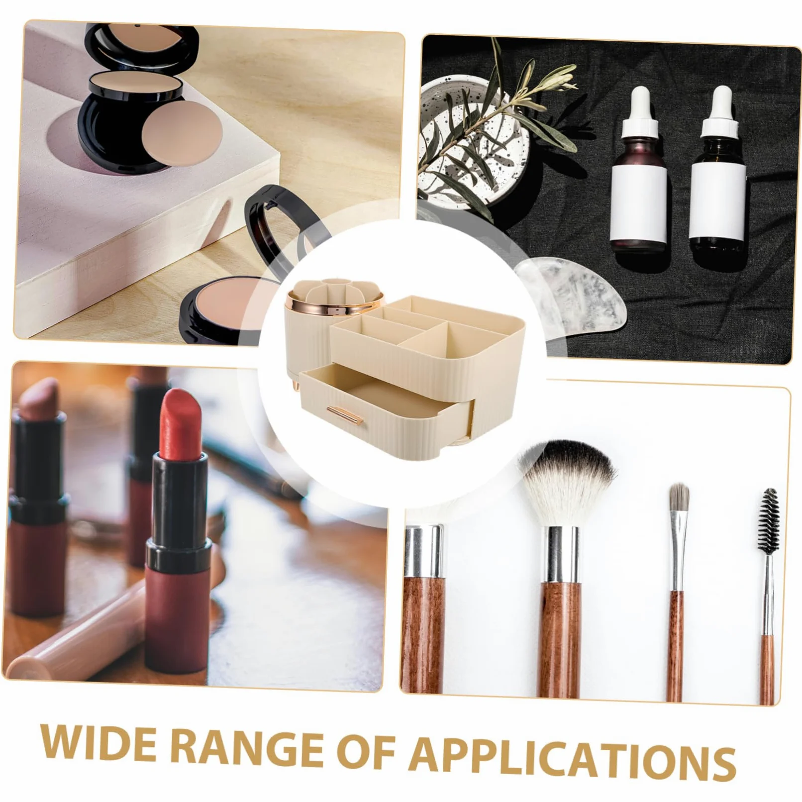Organizzatore Tavolo Espositore Rotante Per Cosmetici Rossetto Pennelli Per Per Conservazione