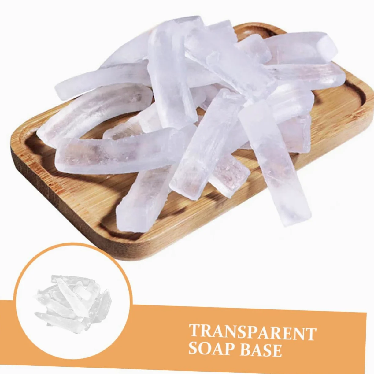 LALAFINA 3borse Base di Sapone di Sapone Trasparente per Fai da Te da Bagno Mani e Viso Arricchito Ingredienti Idratanti Resistente