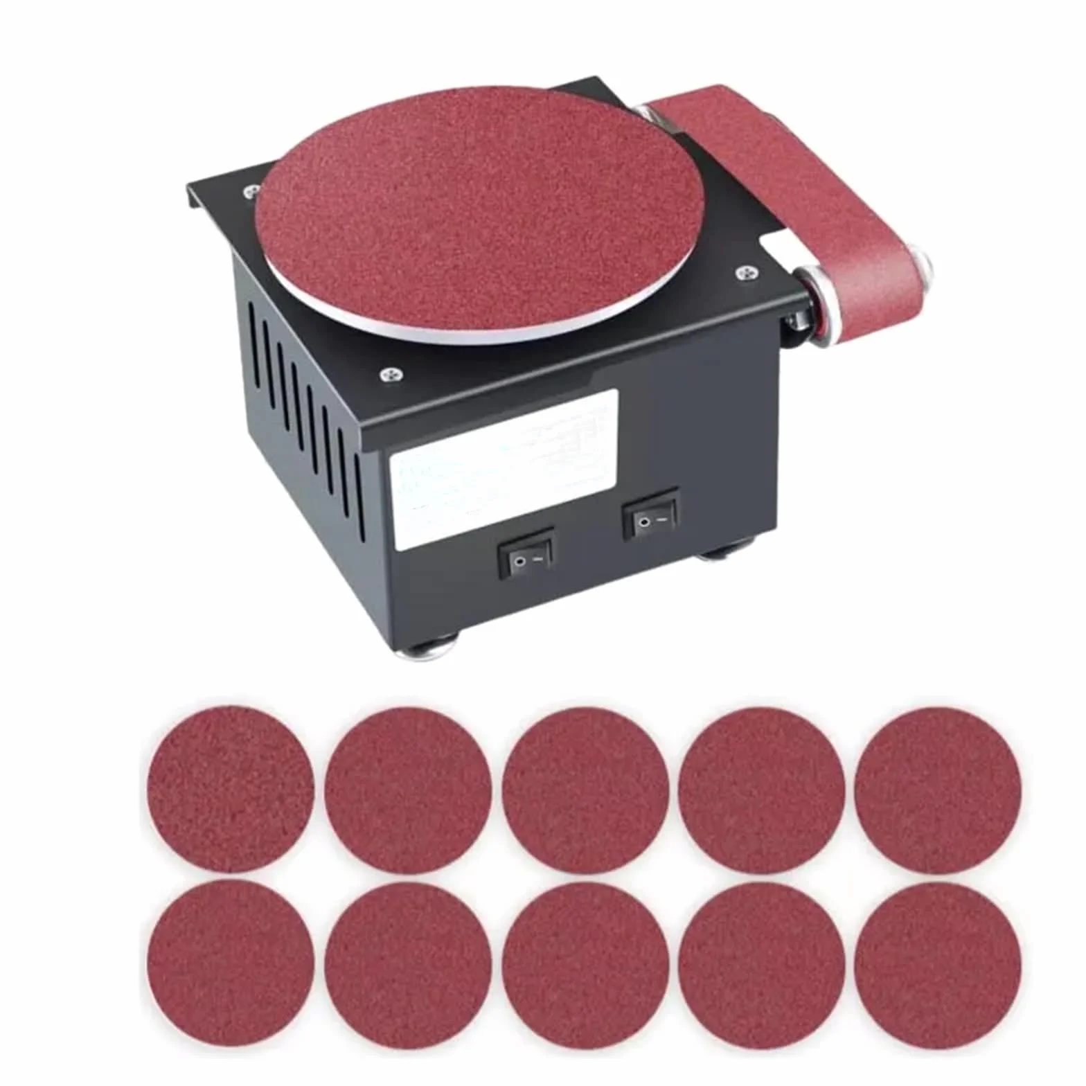 Smerigliatrice a nastro 350 W 150 mm per levigare metallo