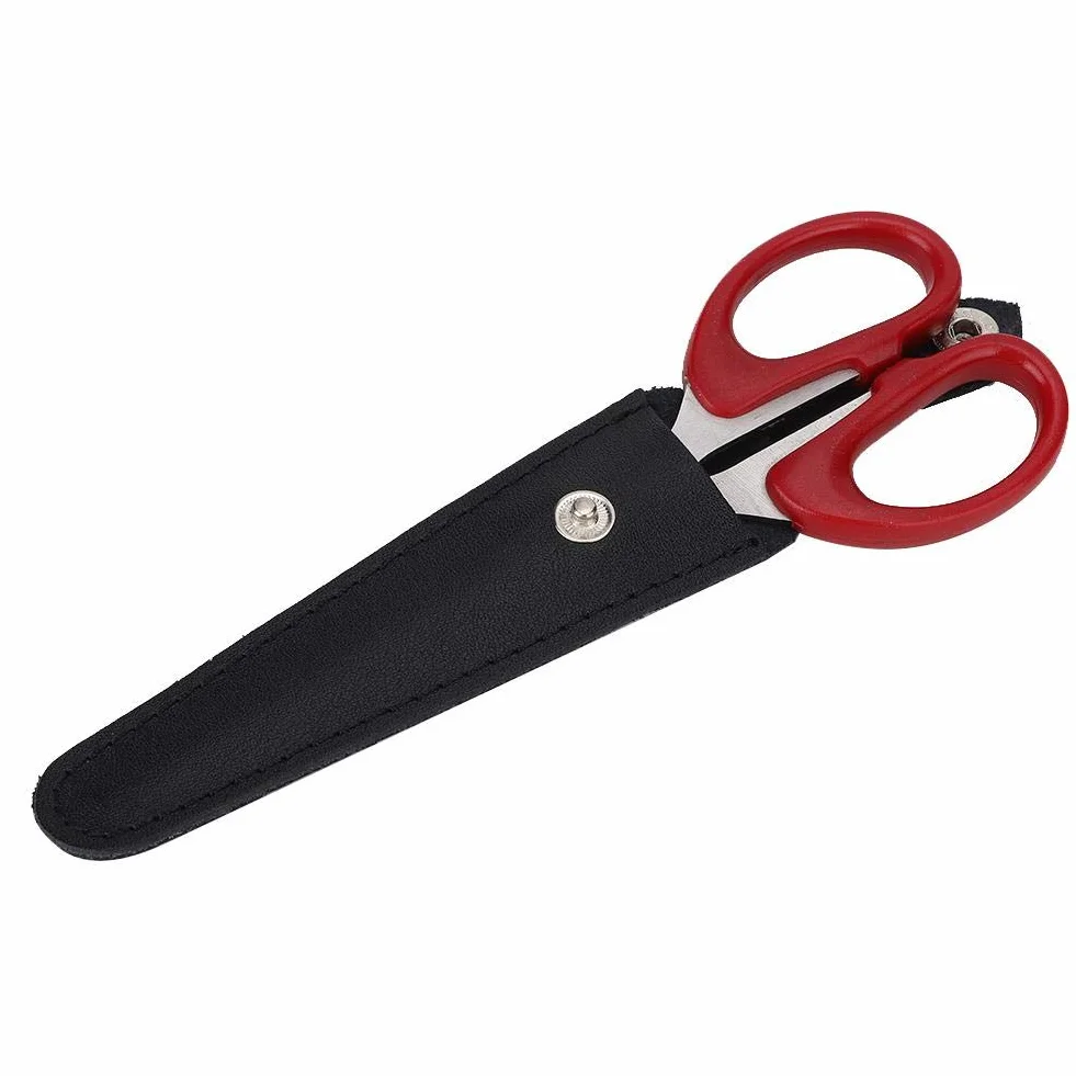 Borsa portatile per forbici, porta forbici, squisito facile pulire per riporre le forbici singole(black)