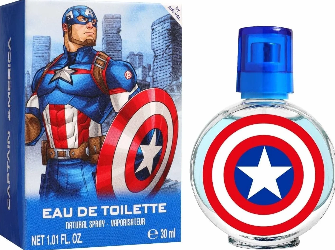 Air Val Captain America - Eau de toilette per bambini, 30 ml