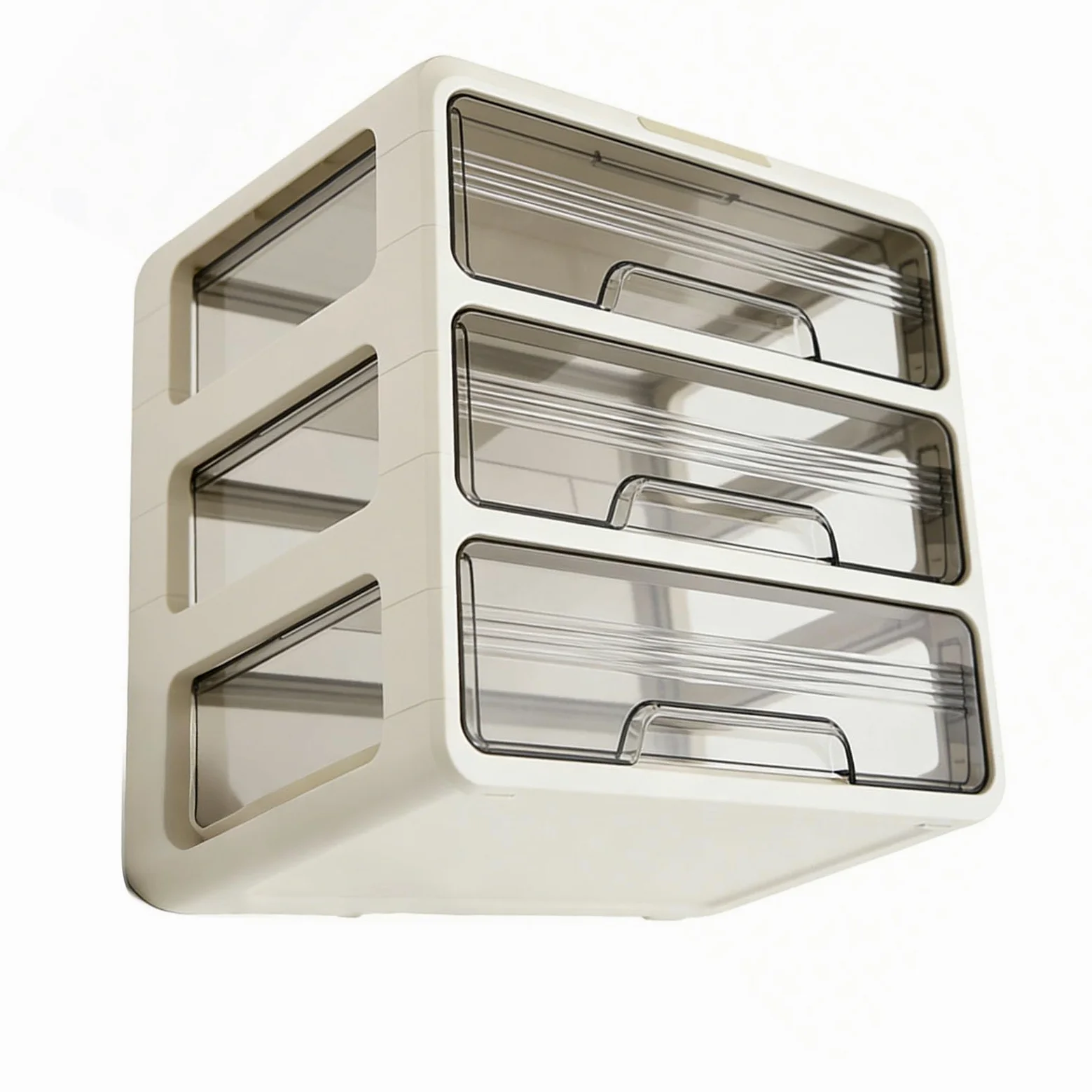 Duokon Porta Trucchi da Banco in Plastica, Contenitore Cosmetico, 11,22 X