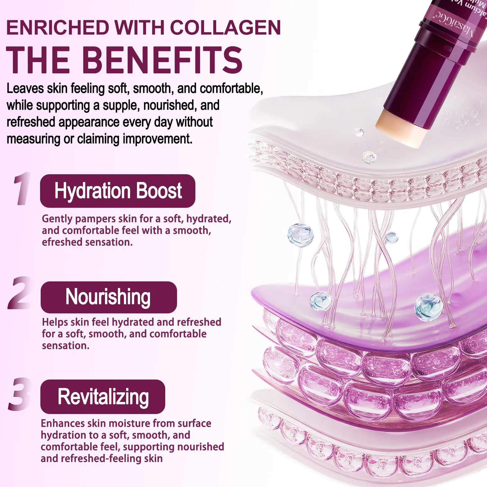 Calcium Volume Multi Balm, Stick Coreano Viso Antirughe, Crema di Calcio Anti-invecchiamento, Anti-caduci, anti rughe, adatto per gli occhi, il viso, il collo