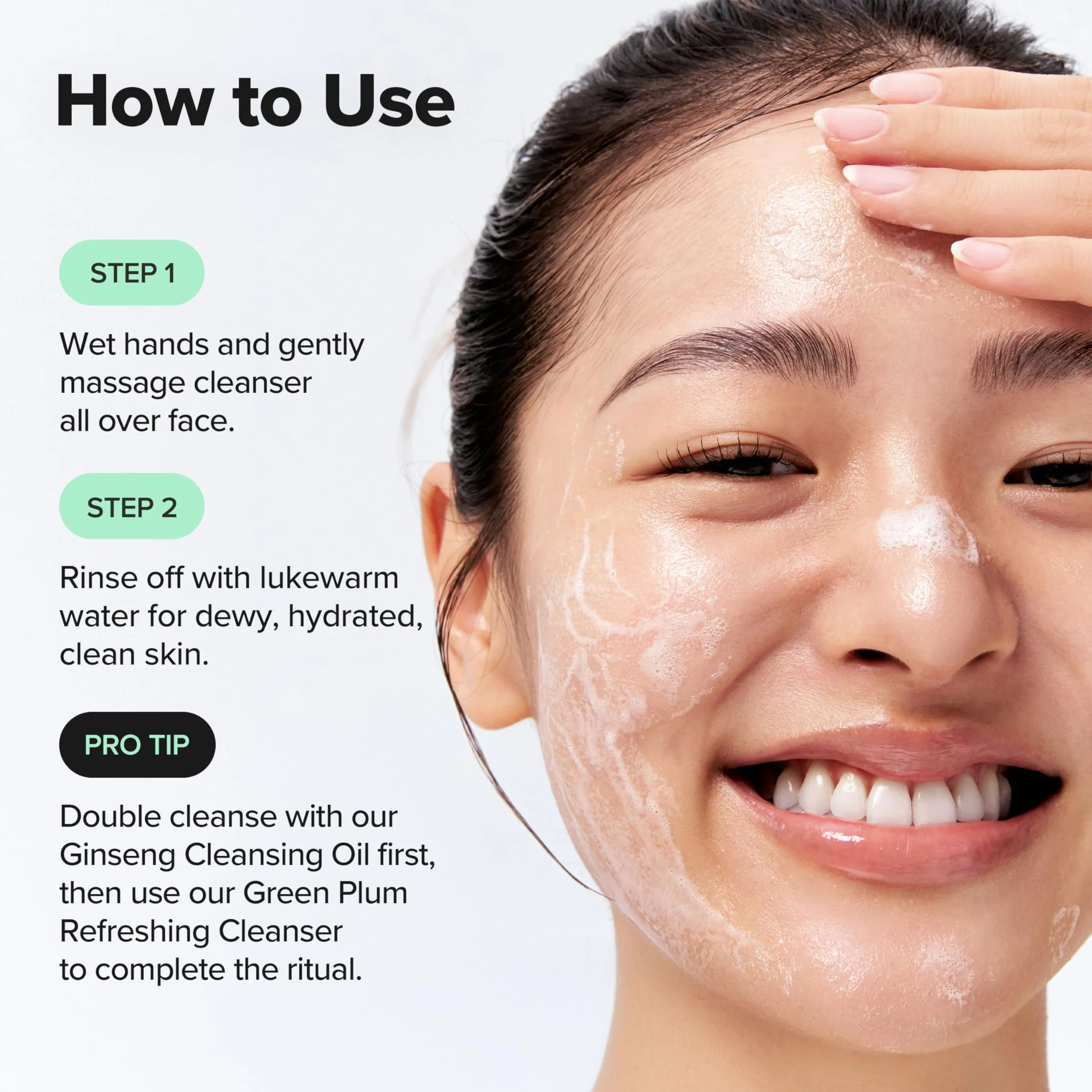 Beauty of Joseon Green Plum Refreshing Cleanser, Gel Detergente Viso, Pulizia Profonda dei Pori, Anti-Acne, Rimozione dei Punti Neri, Adatto a Tutti i Tipi di Pelle, Skincare Coreana, 100ml