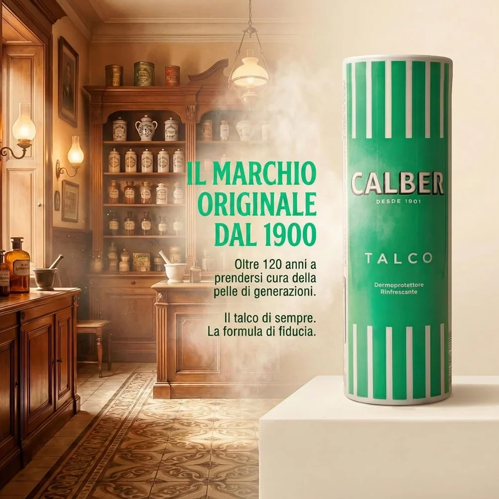 Talco in polvere CALBER 200 gr