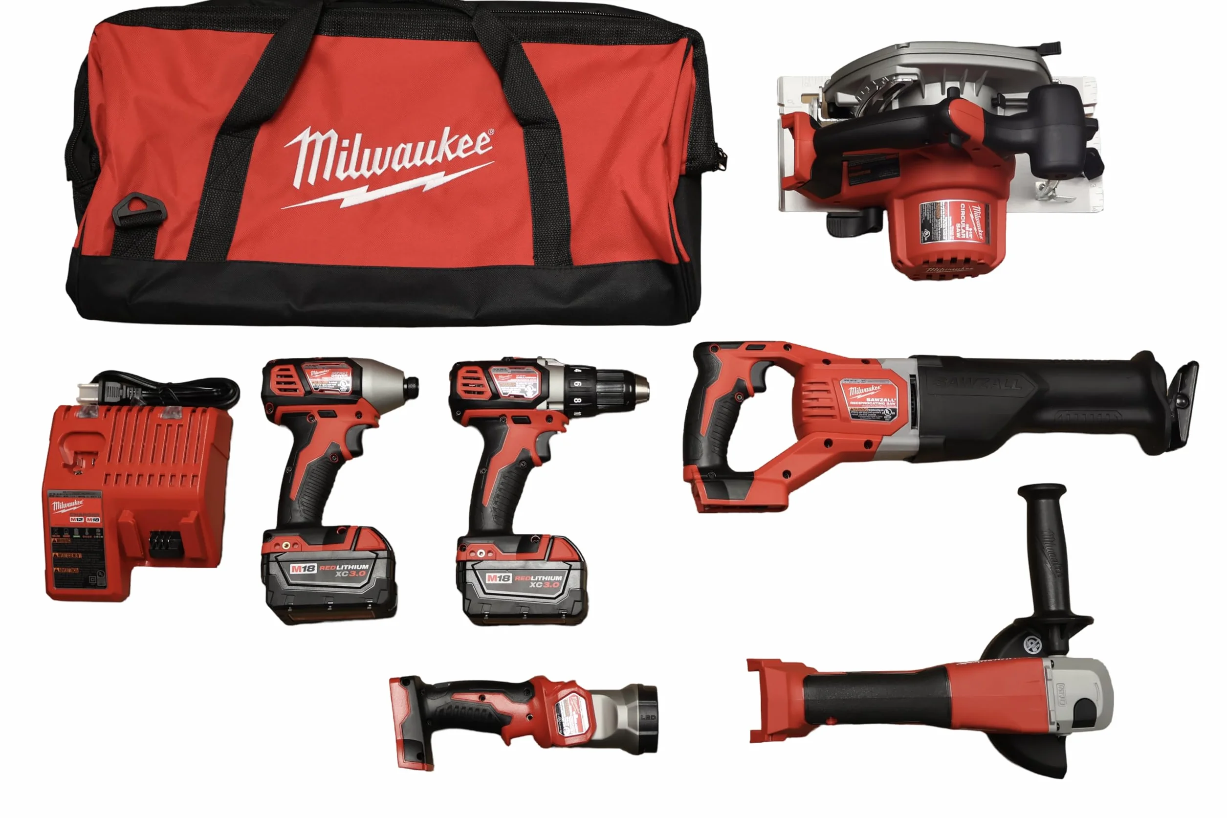 Milwaukee M18 Combo Kit 6 Utensili Senza Fili a Ioni di Litio 2696-26