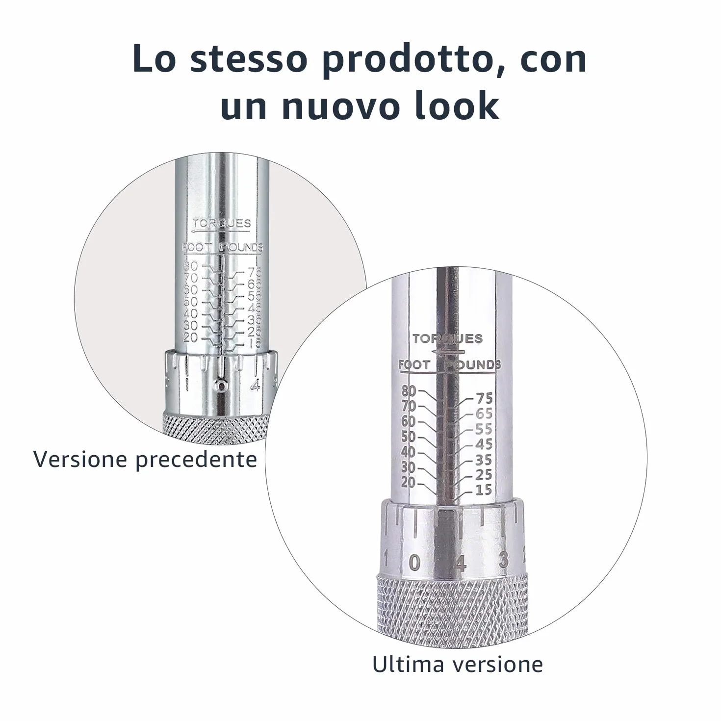 Chiave dinamometrica Amazon Basics 3/8 pollici 15-80 ft.-lb 20.4-108.5 Nm