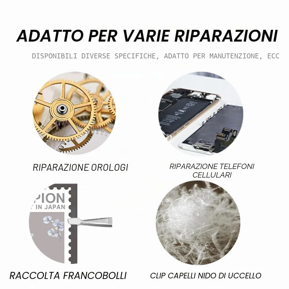 Pinzette in Acciaio Inossidabile, Portatili Francobolli Uniwersalne