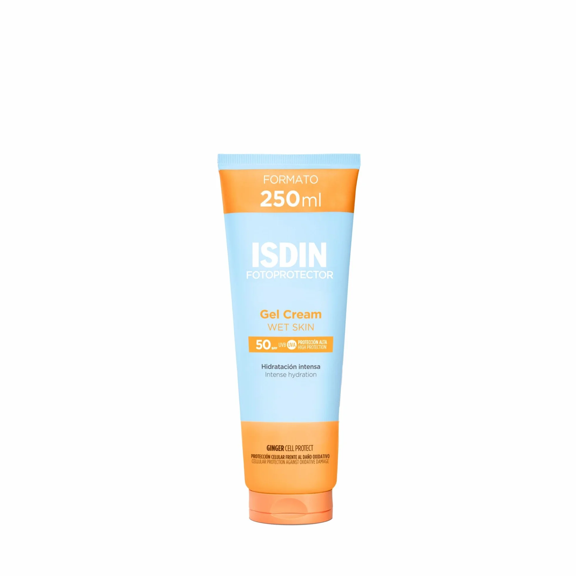 ISDIN Fotoprotector Wet Skin Gel Cream SPF 50 | Crema-Gel Corpo Rinfrescante e Idratante | Assorbimento Rapido
