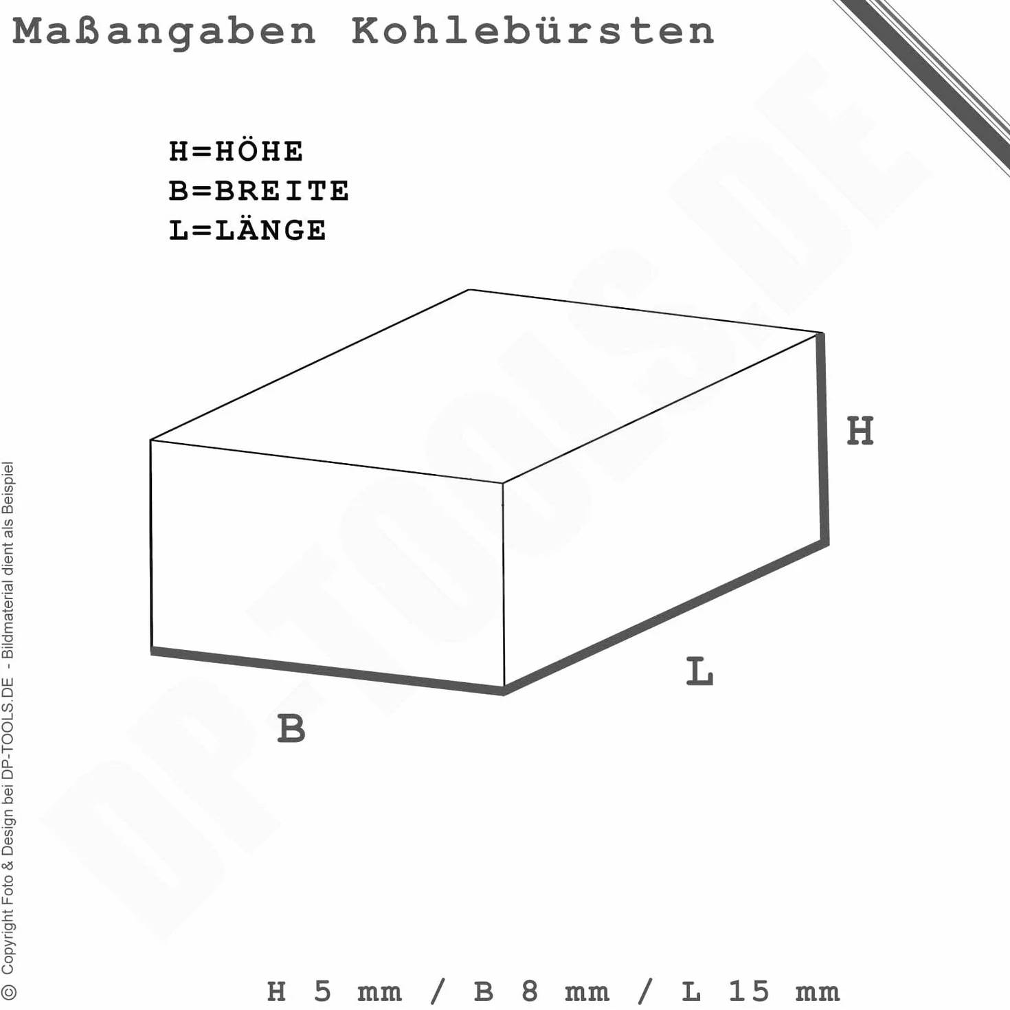 Escobillas de carbón para Bosch GST 90 E 5 x 8 mm