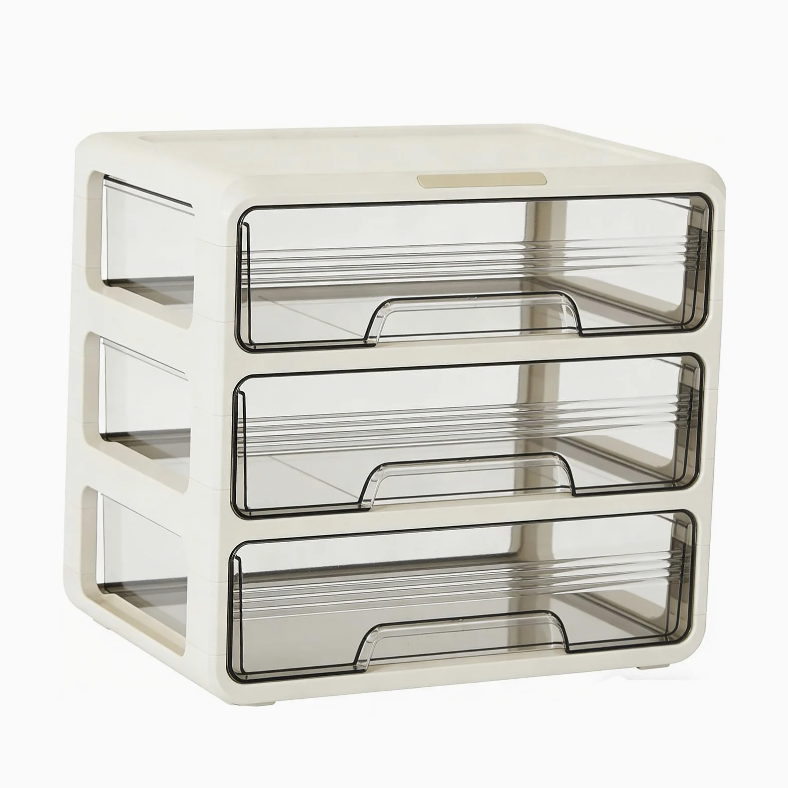 Duokon Porta Trucchi da Banco in Plastica, Contenitore Cosmetico, 11,22 X