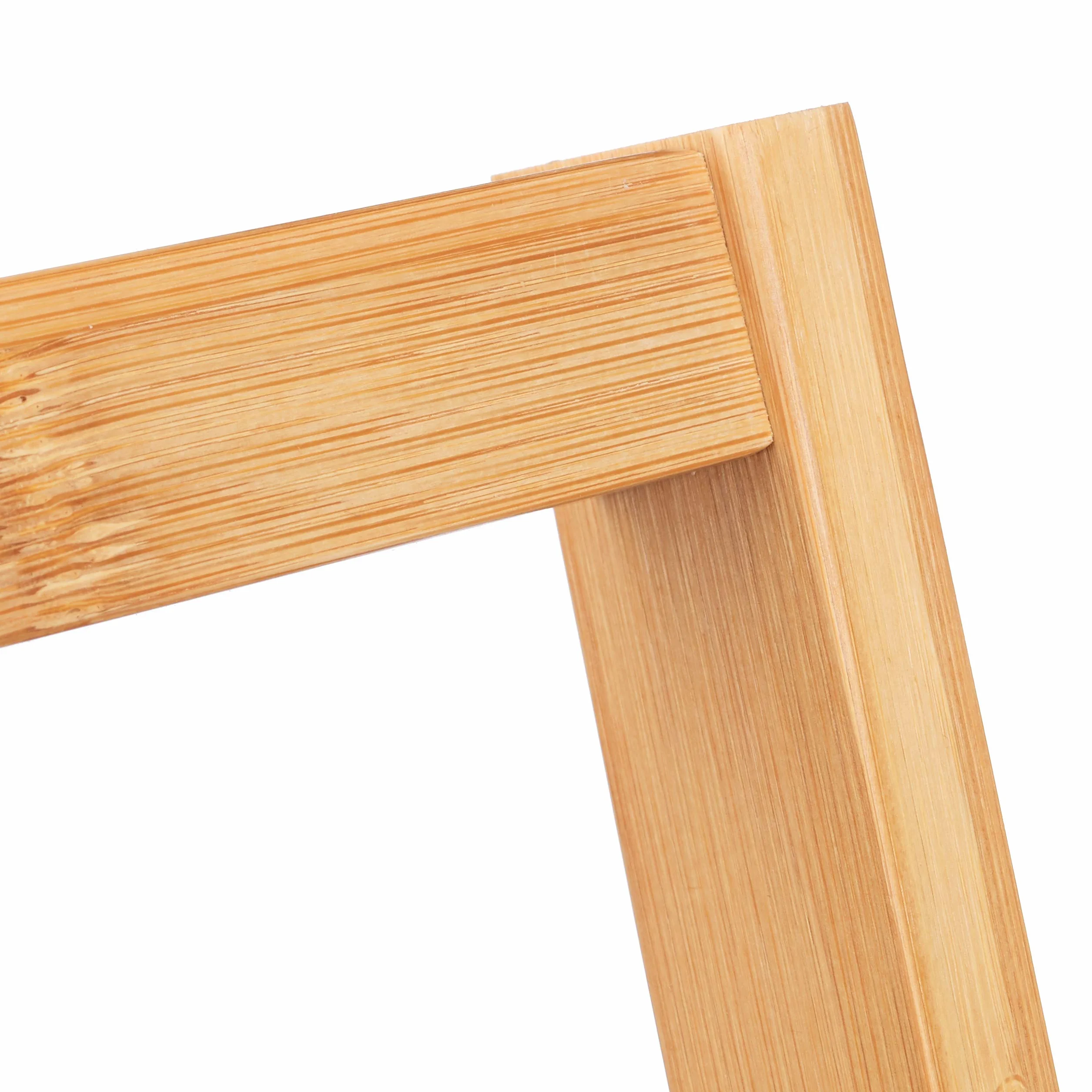 Relaxdays Portasciugamani a Scala Bambù 4 Pioli 98x40,5x28cm Naturale