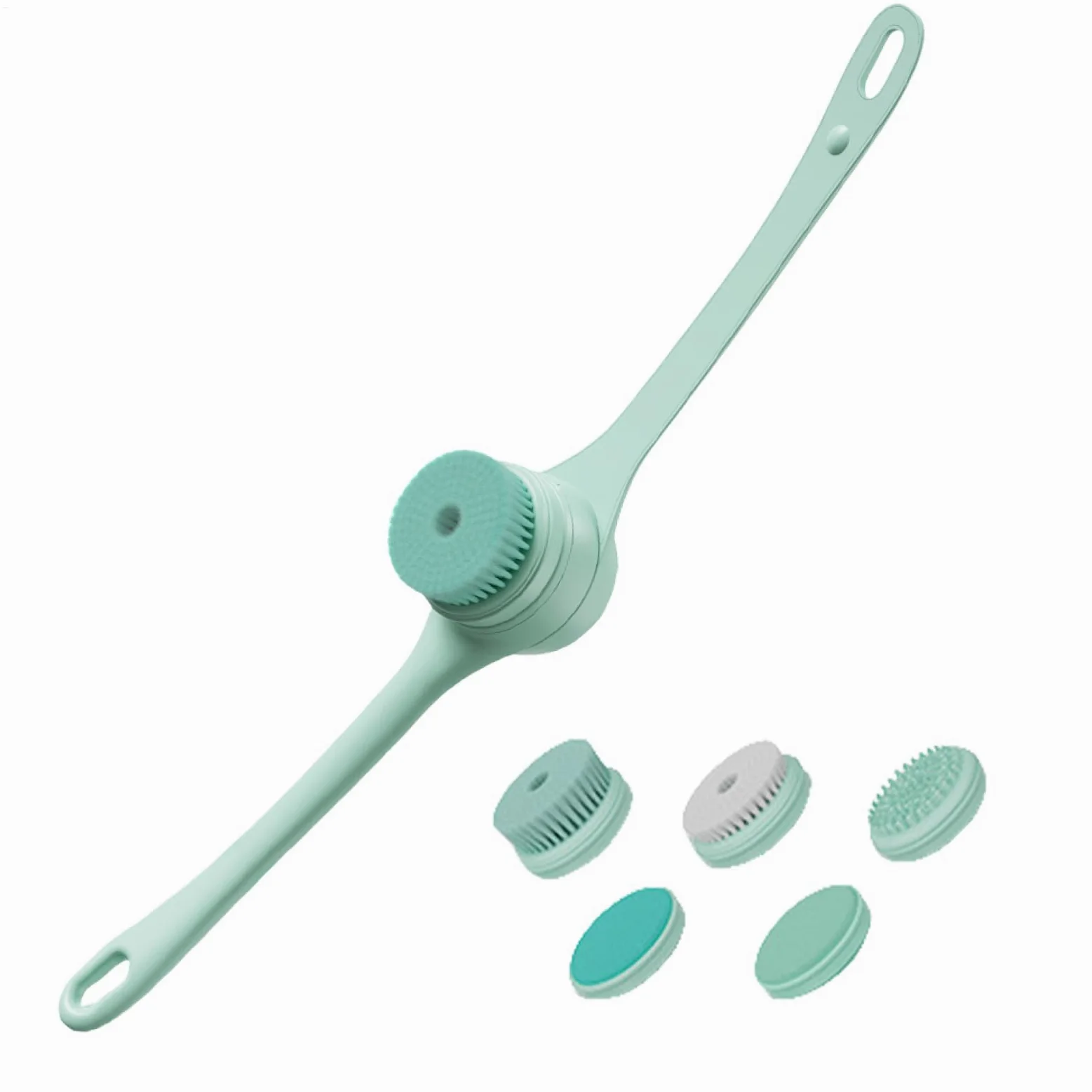 Spazzola elettrica per il corpo, Spazzola elettrica per il bagno | Scrubber per corpo con spazzole per bagno e con ricarica USB impermeabile | per la schiena a bat