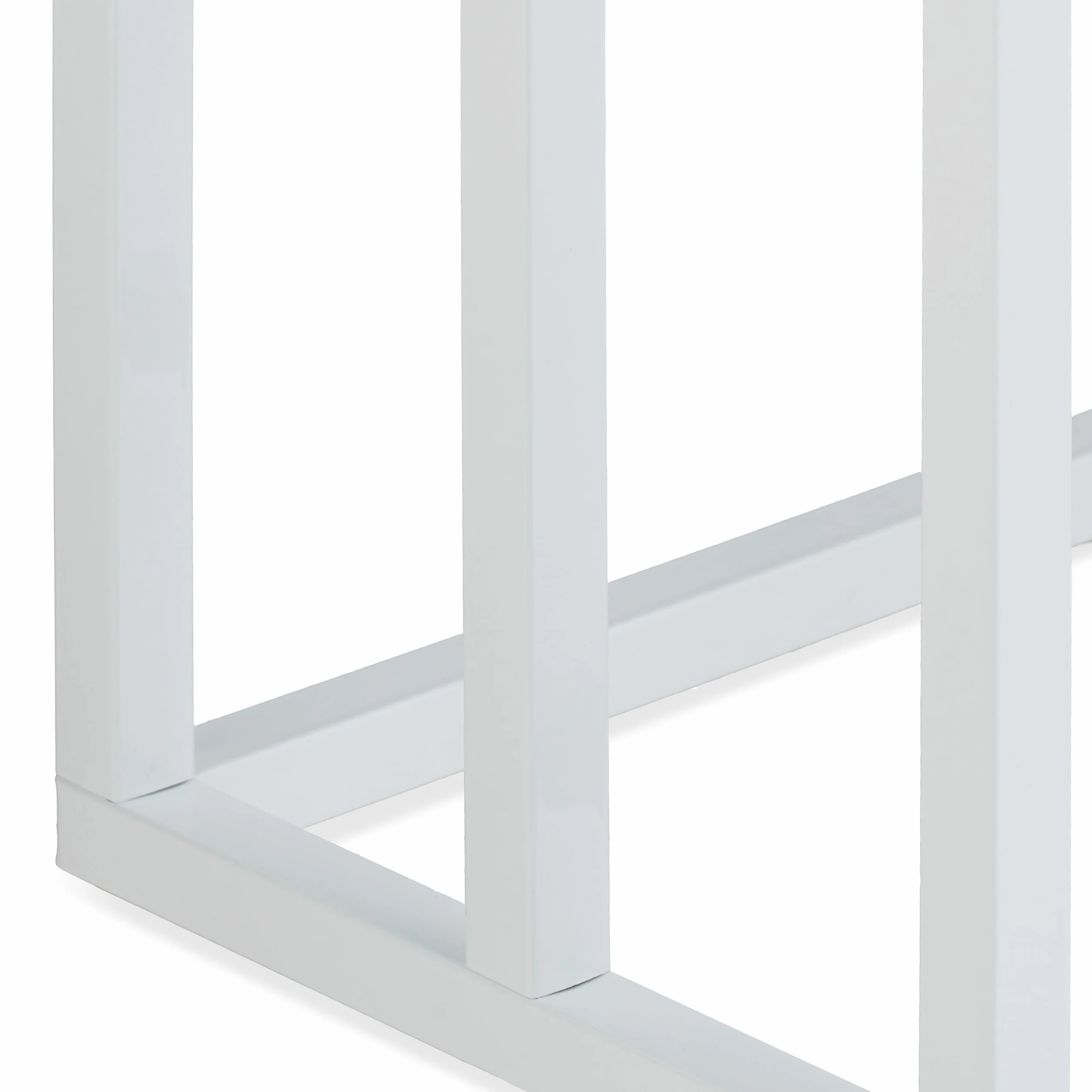 Relaxdays Portasciugamani a 4 Bracci Sfalsati, Ferro, Bianco, 96,5x45x29 cm