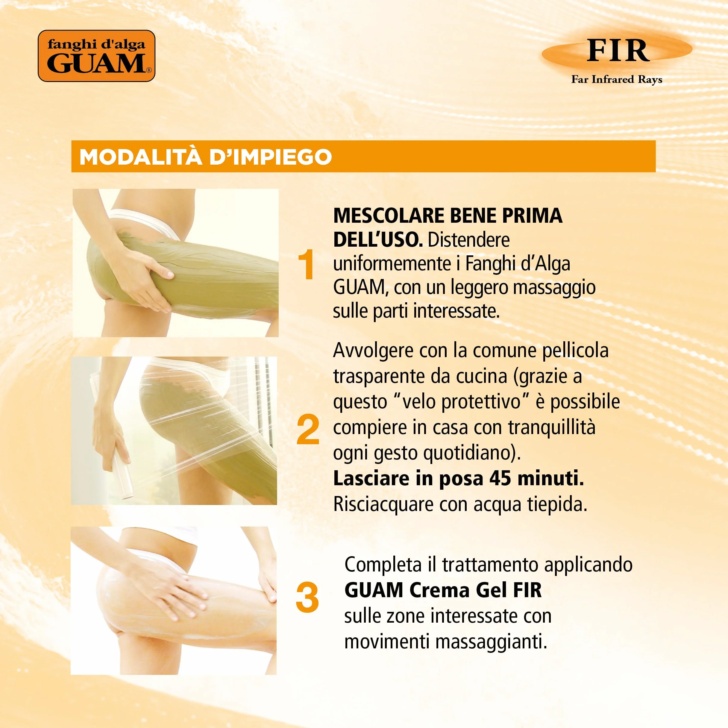 Guam GU2787 Fango pancia e girovita FIR, 500 gr