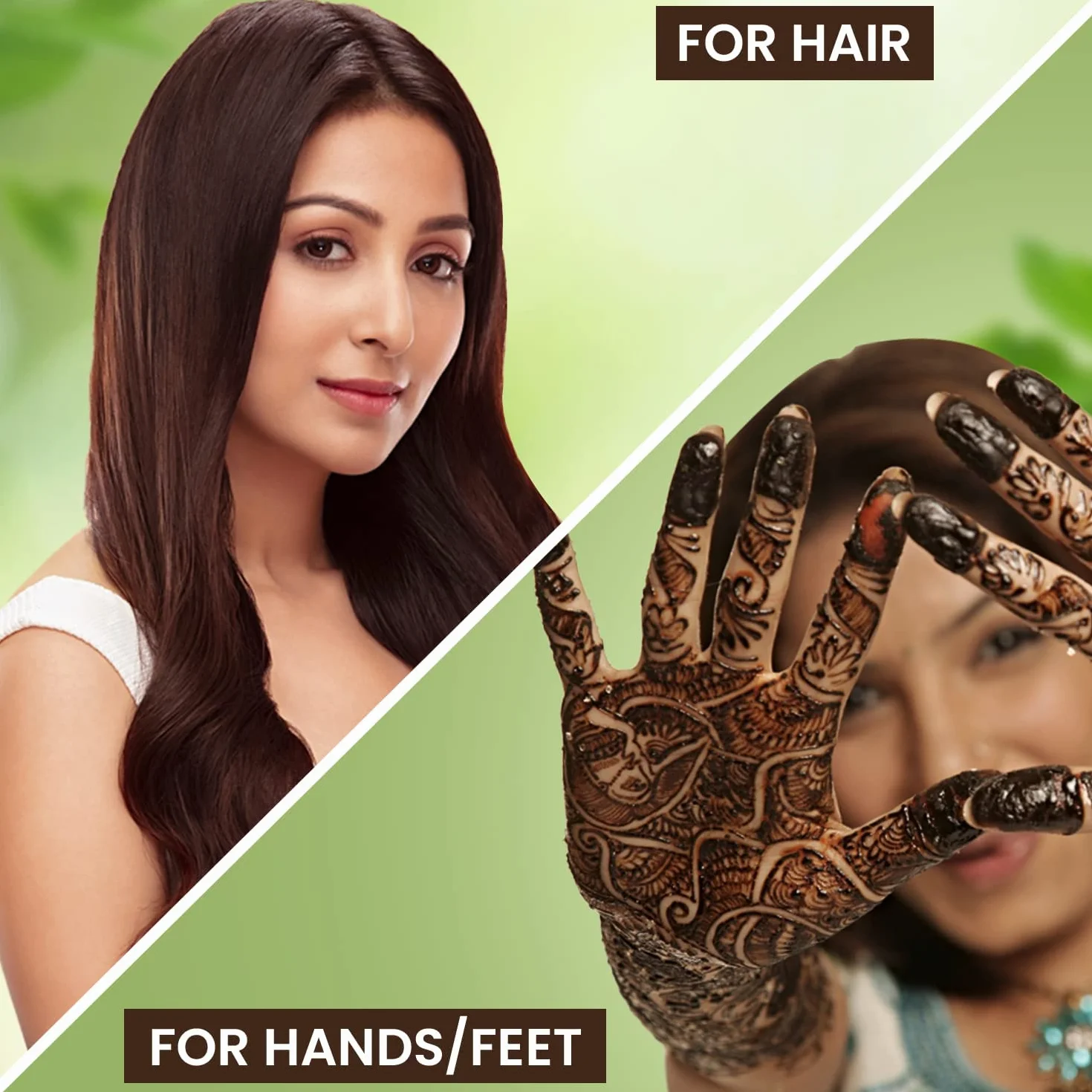 Godrej Nupur Mehendi Henné in polvere, miscela di 9 erbe aromatiche, 150 grammi (confezione da 2)