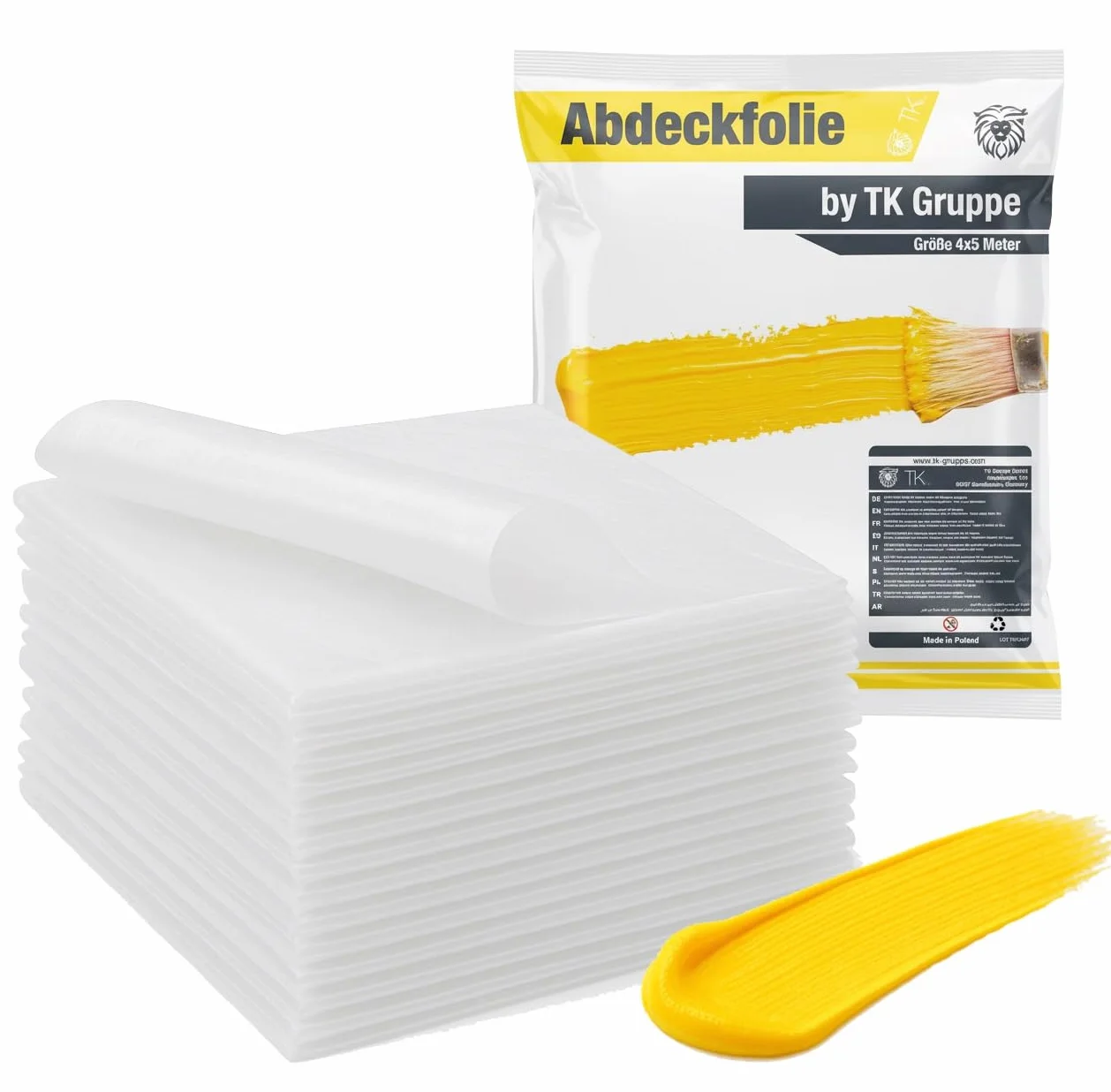 Telo Protettivo Extra Resistente Trasparente 6x4x5m 160m² Pittura Ristrutturazioni Traslochi Made in Europe