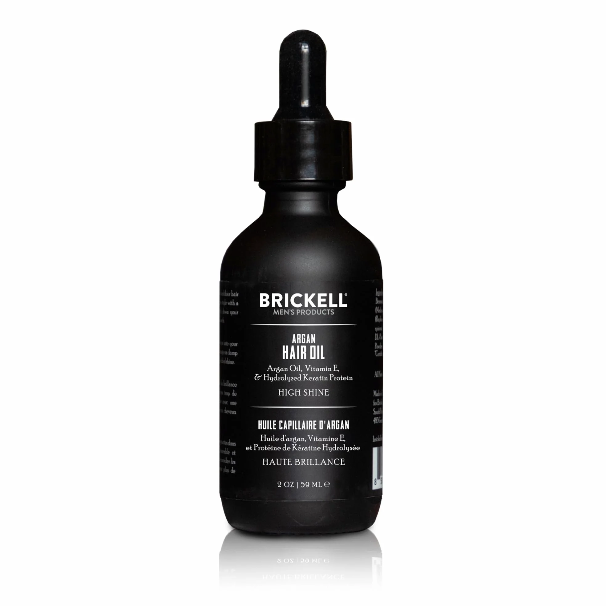 Brickell Olio di Argan da Uomo per Capelli, Naturale e Biologico, Trattamento per Capelli Leggero, 59 ml, Profumato