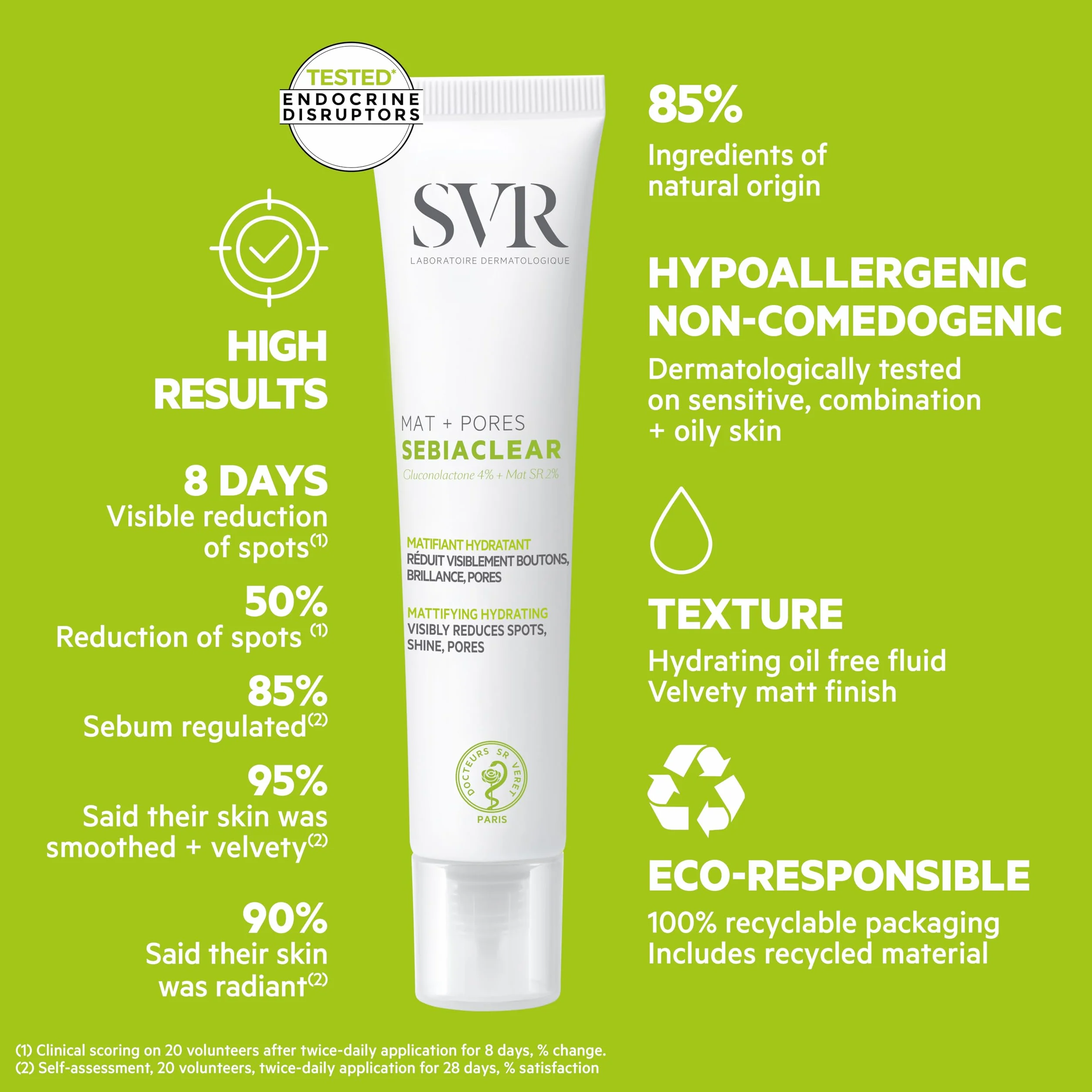 Svr Idratante sebiaclear cr mat+pores 40ml