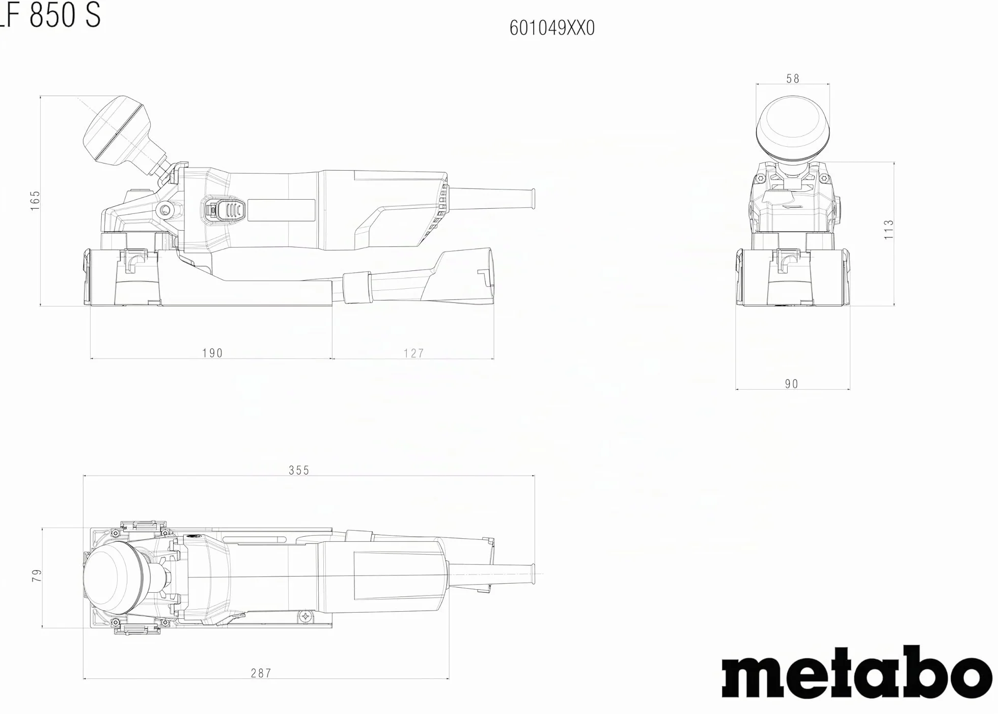 Metabo LF 850 S smerigliatrice per vernici 850 W 4 m cavo spina europea