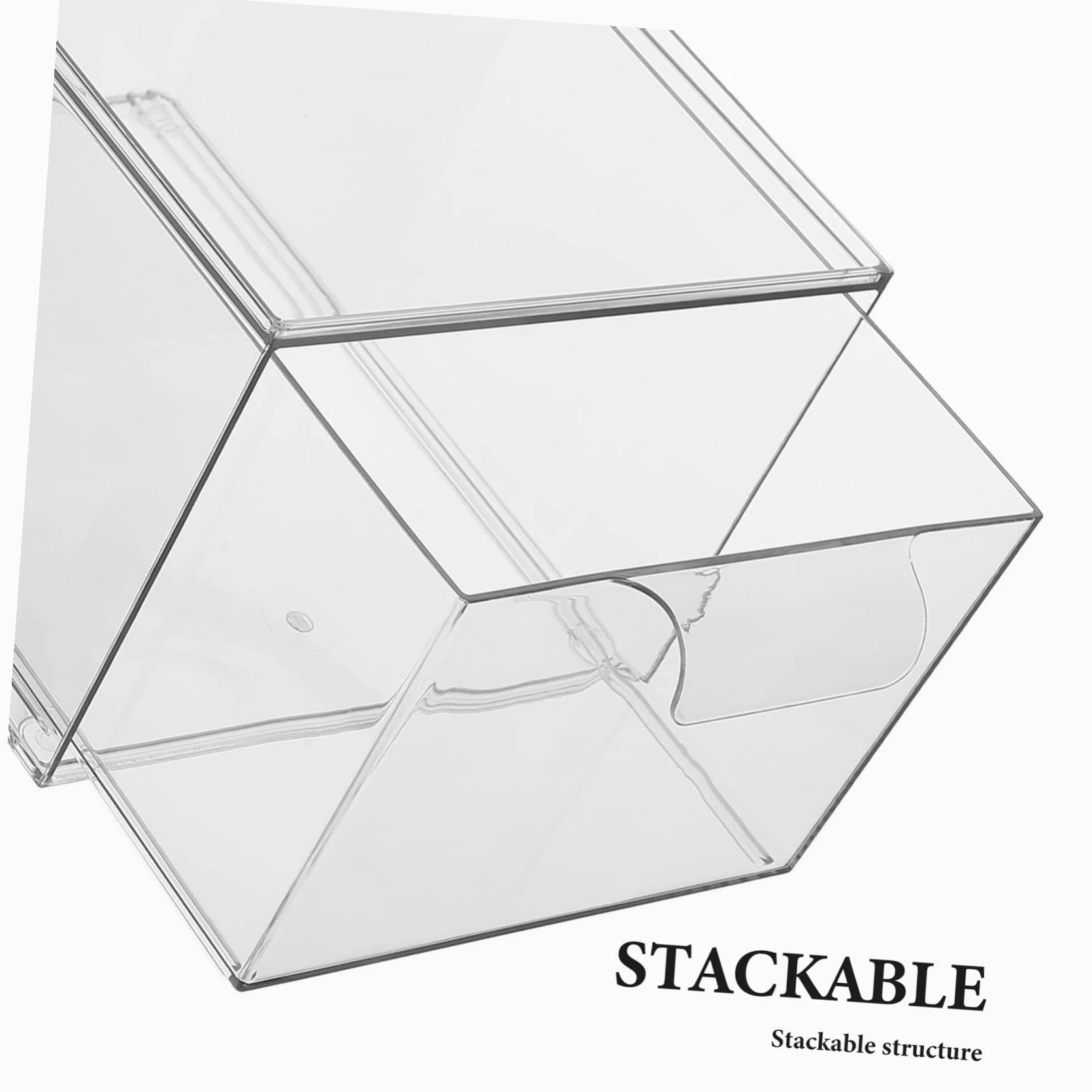 Organizer per Trucchi in Acrilico Trasparente con Impilabili Porta Prodotti per Cura Fazzoletti per Bagno e Lavabo Salvaspazio e Comodo