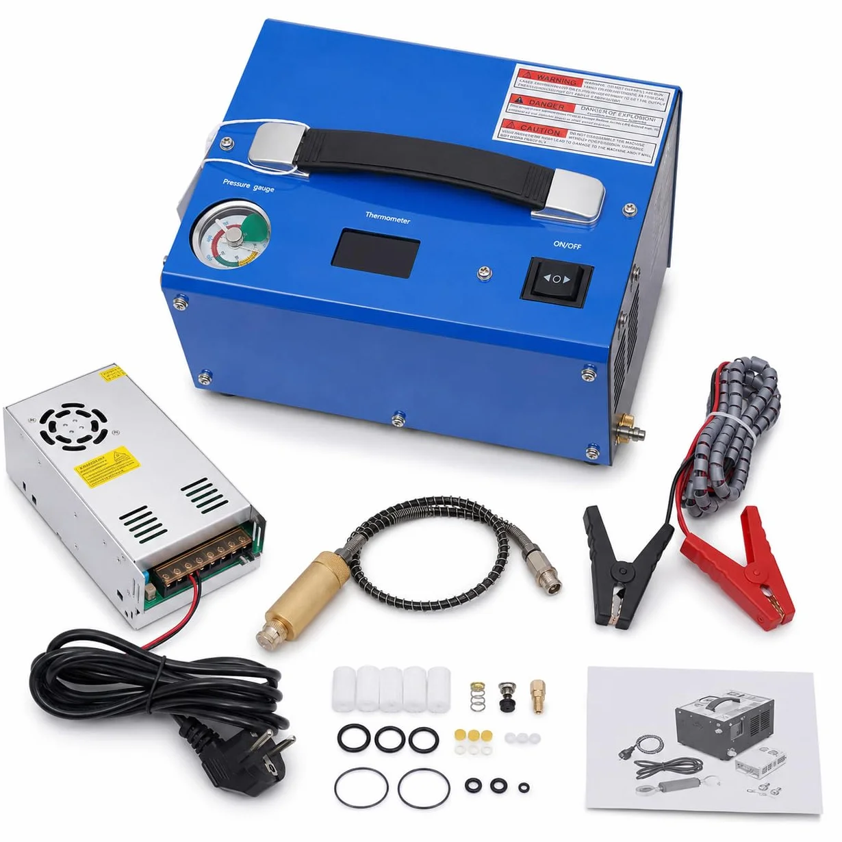 PCP Compressore Automatico 4500psi 300 bar 250W Auto Stop Pompa ad Alta Pressione