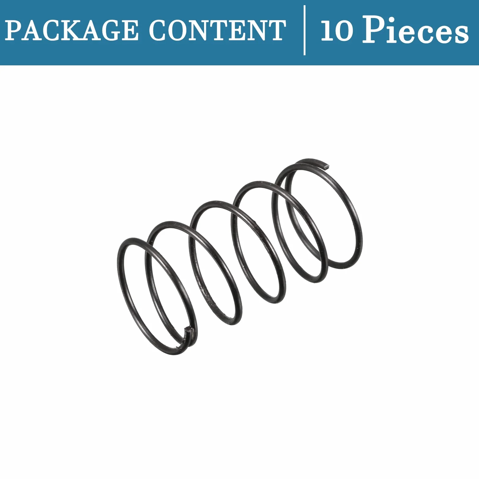 QUARKZMAN Piccolo Compressione Molla x 10pz Acciaio Estensione 1.2mm Filo Diametro 20mm OD 35mm Libero Lunghezza Nero