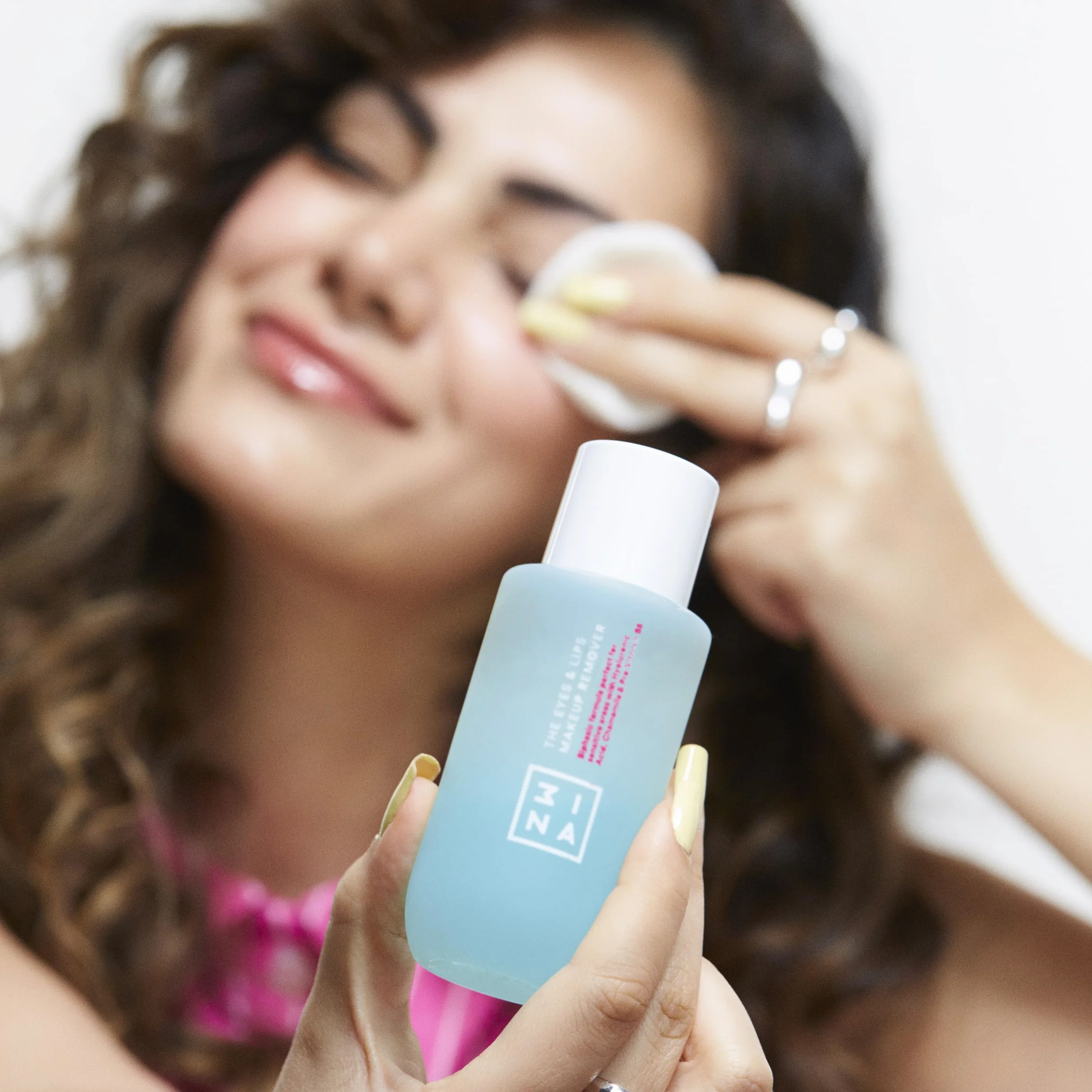 3INA MAKEUP - The Eyes & Lips Make Up Remover (mini) - Struccante Bifasico Delicato Viso e Occhi Waterproof - Aloe Vera e Hamamelis - Idratante - Per Tutti i Tipi Di Pelle - Vegan - Cruelty Free