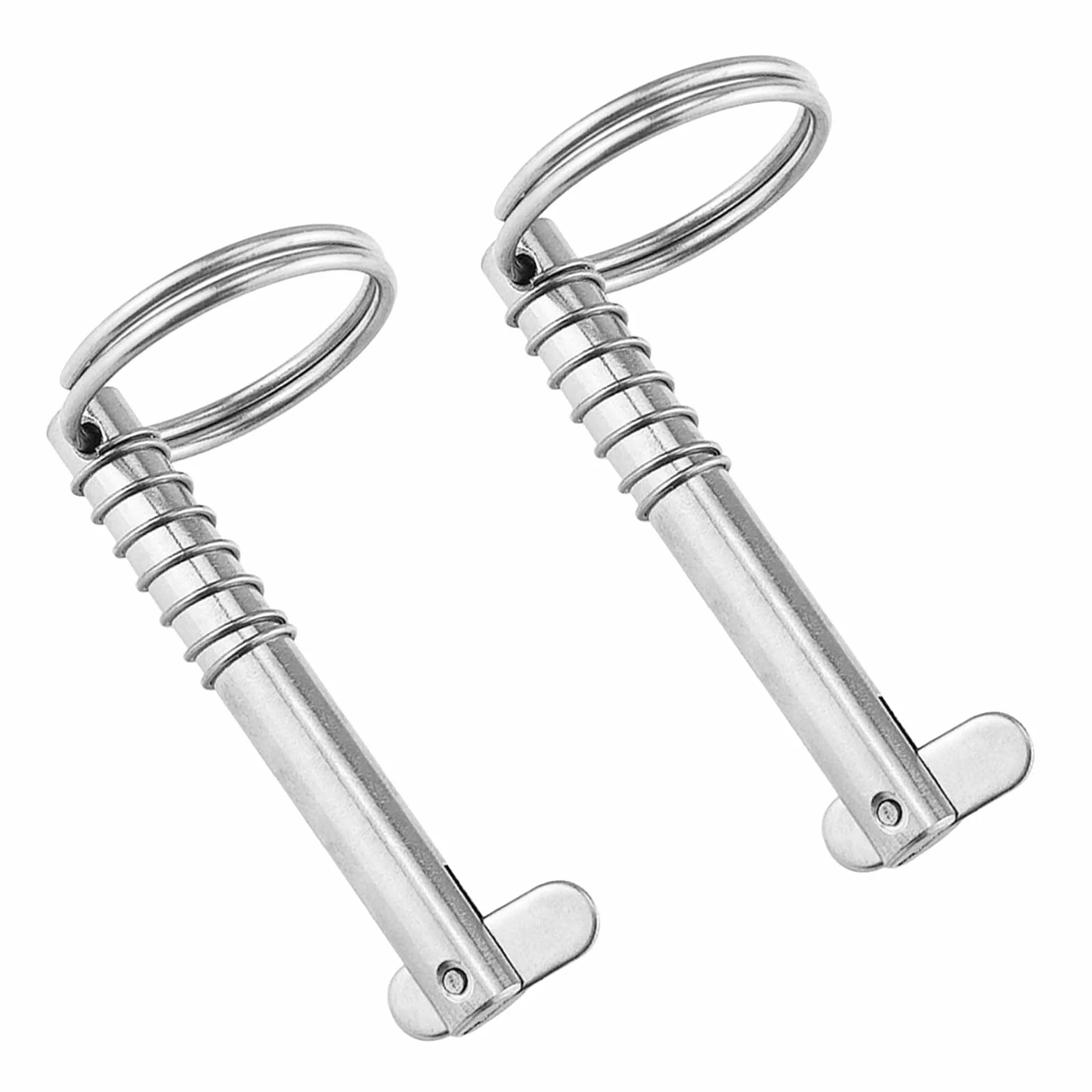 Perno di sicurezza 8x76 mm in acciaio inox 316, 2 pezzi coppiglia pieghevole, grado marino per barca
