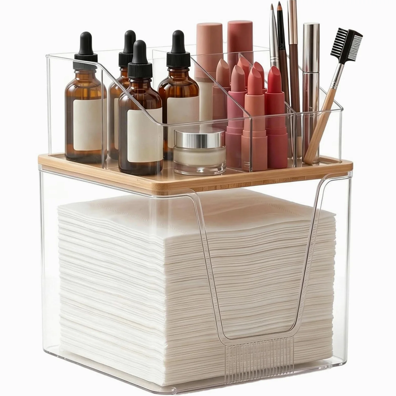 Organizer Per La Cura Della Pelle Custodia multifunzionale in acrilico | Porta Trucco da Scrivania Per Piano Bagno Scrivania Dispensa Casa Trucco Makeup