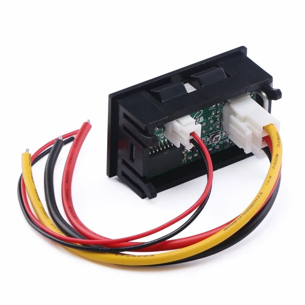 Amperometro voltmetro digitale LED 100V DC 100A doppio display misuratore tensione corrente con shunt