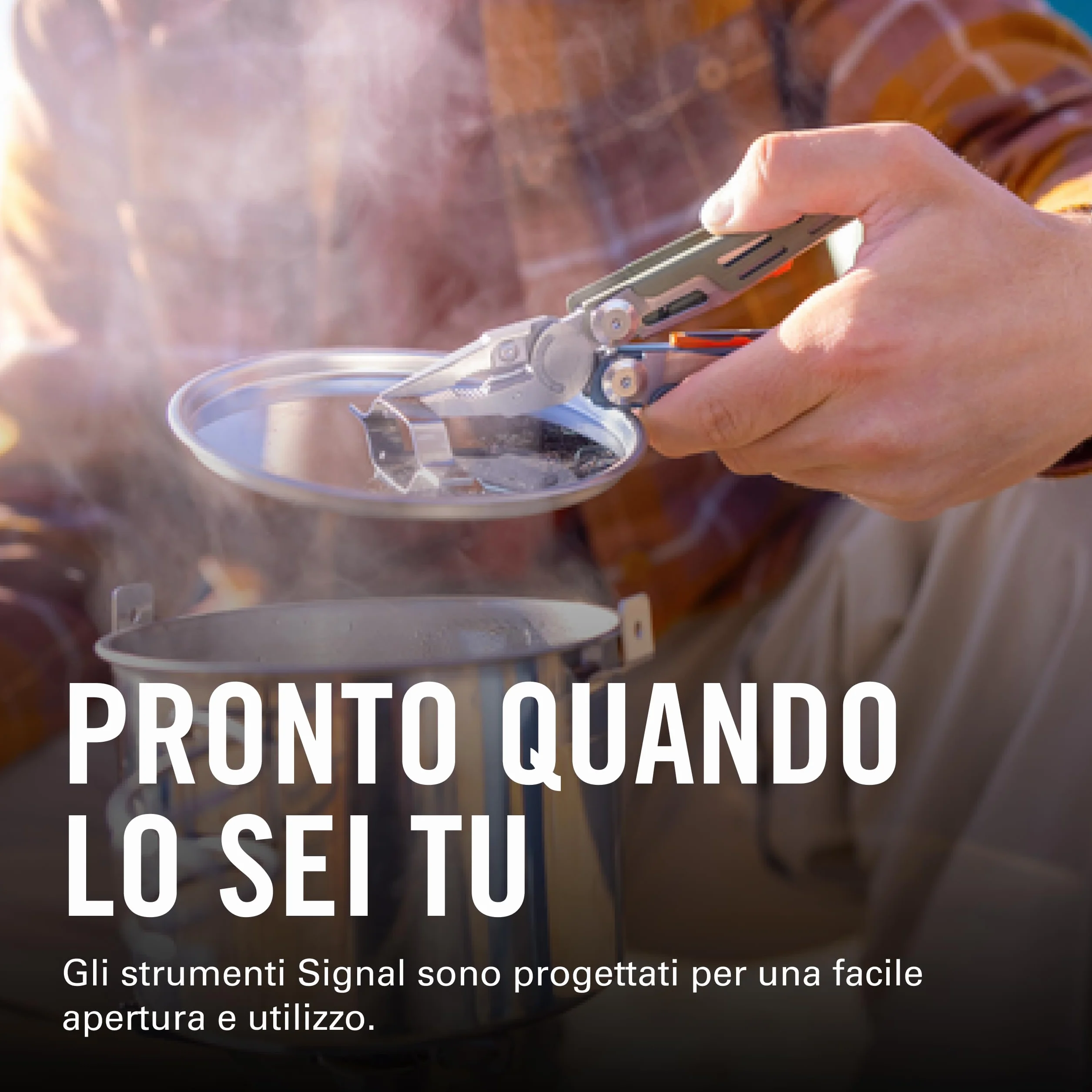 Leatherman Signal Multi-Tool 19 Strumenti Campeggio Sopravvivenza Tundrascape