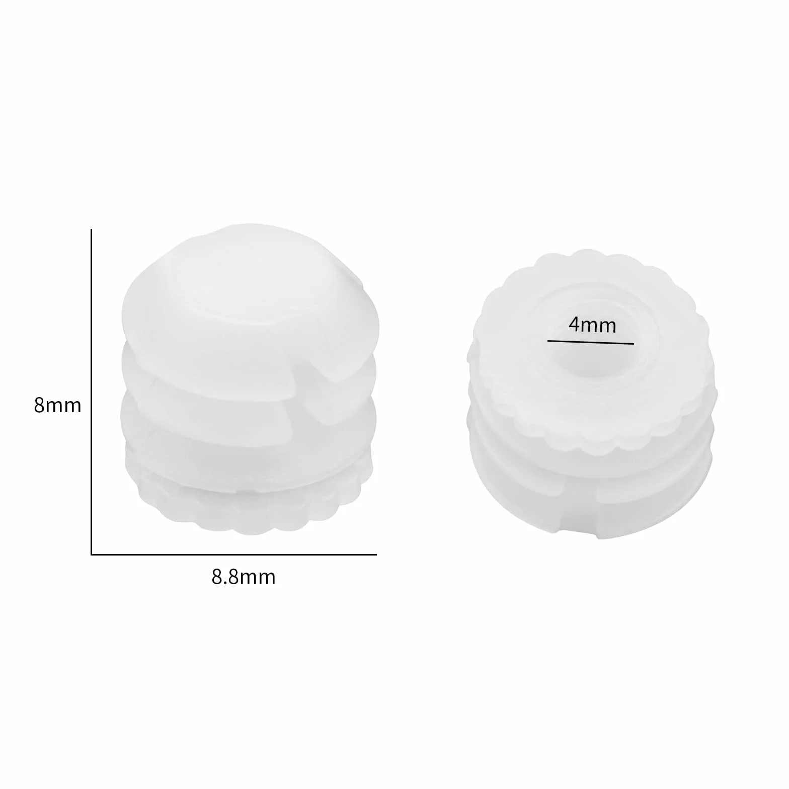 Tasselli Ad Espansione In Plastica 100 Pezzi M4x8mm 8.8x8mm Armadio Accessori