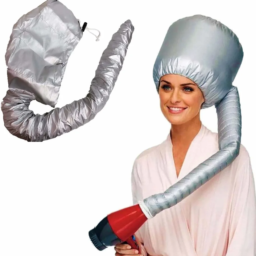 Cuffia Asciugacapelli Portatile Casco Termico per Capelli Professionale