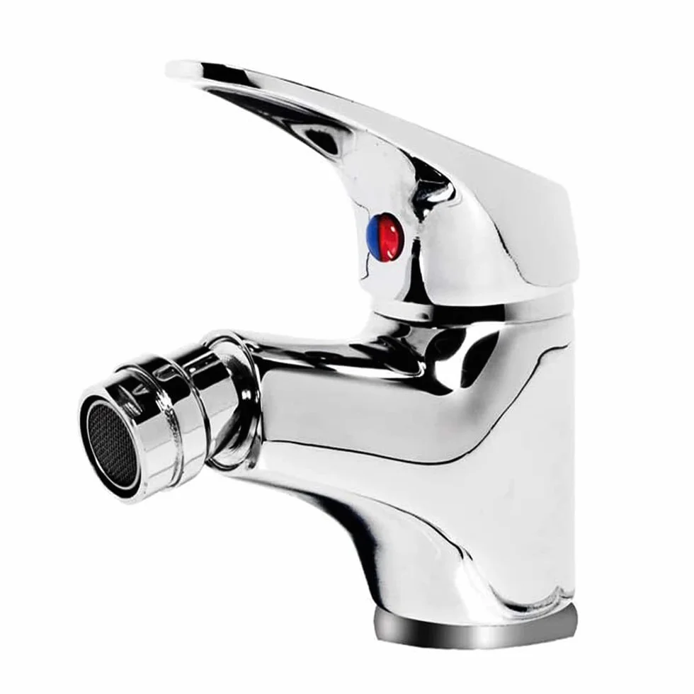 Kit Rubinetti per Bagno Bidet Coppia Miscelatori in Ottone Cromato