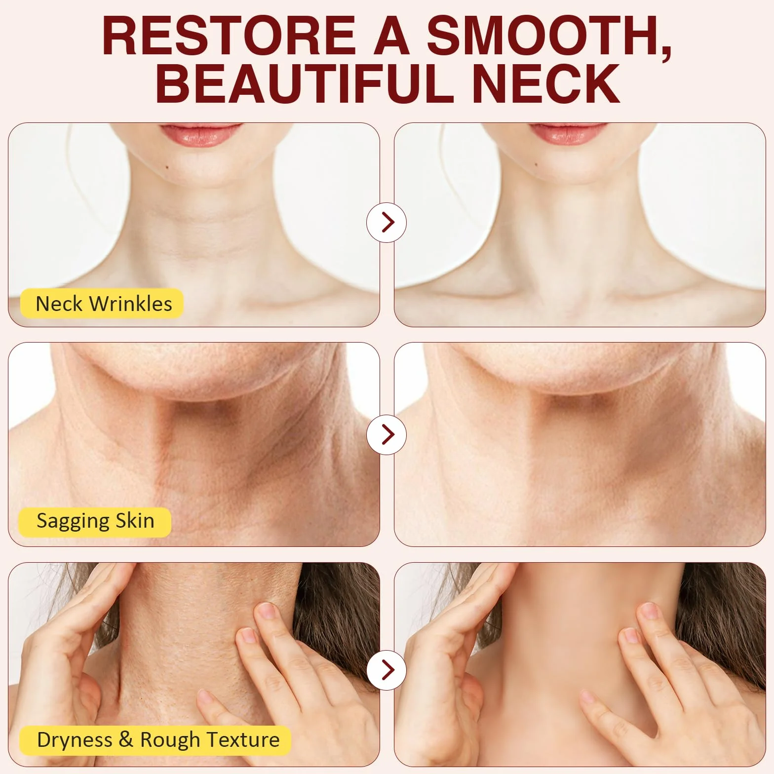 Crema per il Collo Rassodante con Esapeptide, 120g Riduce Rughe e Pelle Cascante