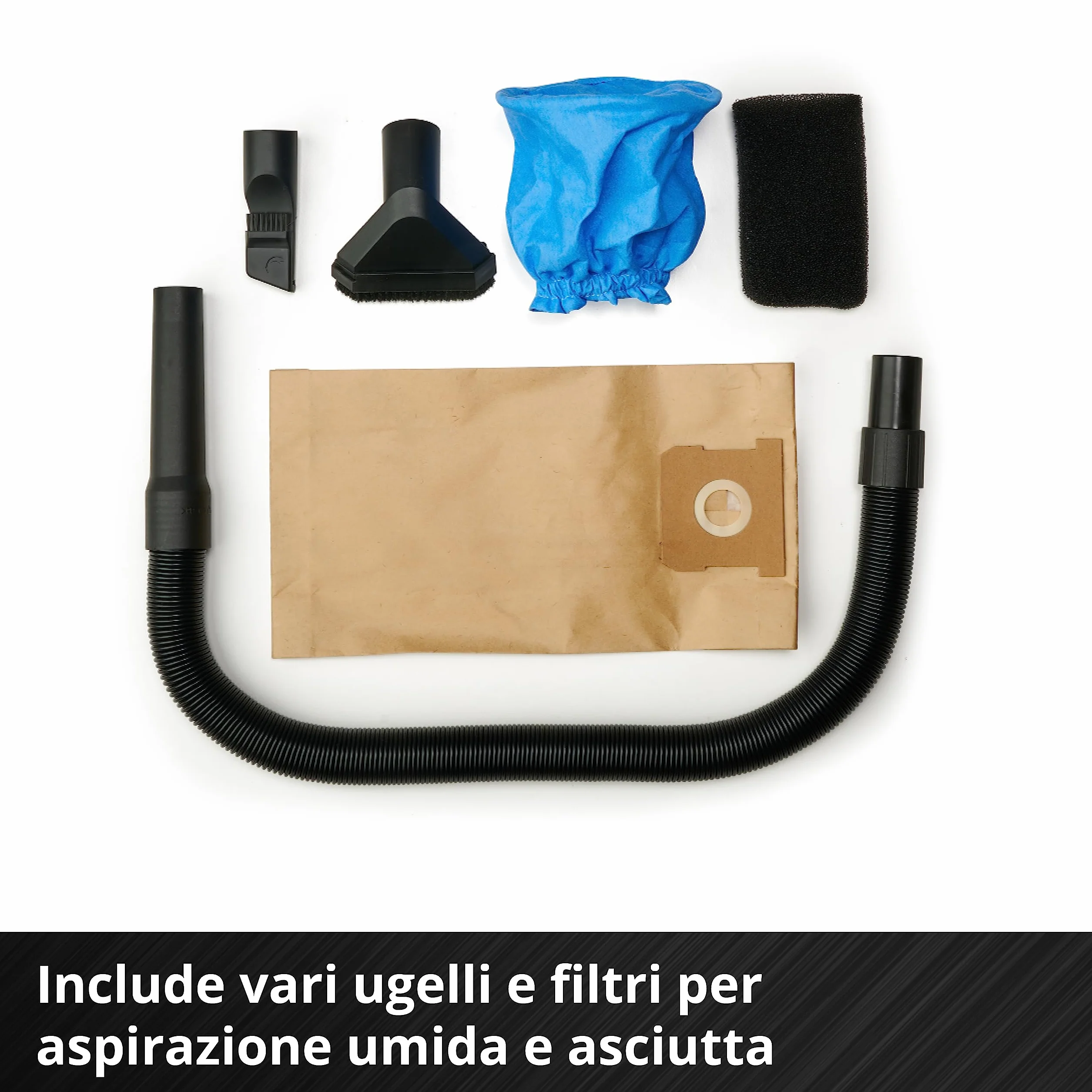 Einhell TE-VC 18/10 Li-Solo Power X-Change Aspirasolidi e liquidi 10 L 2 m
