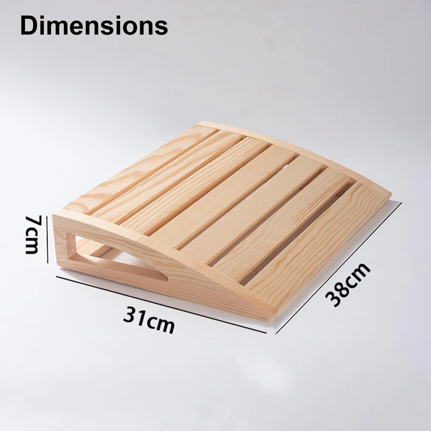 Poggiatesta sauna in legno 2 pezzi cuscino ergonomico per sauna