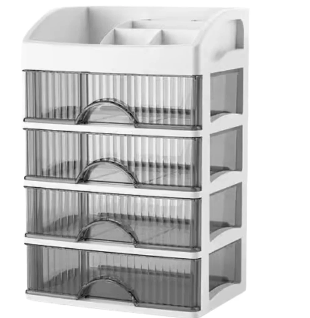Porta Trucchi,Toeletta Organizzatore di Trucchi per Vanità Conservazione di Cosmetici di Grande capacità con Cassetti per Lozioni per Ombretti per La Cura della Pelle Multifunzione(5-Tier)