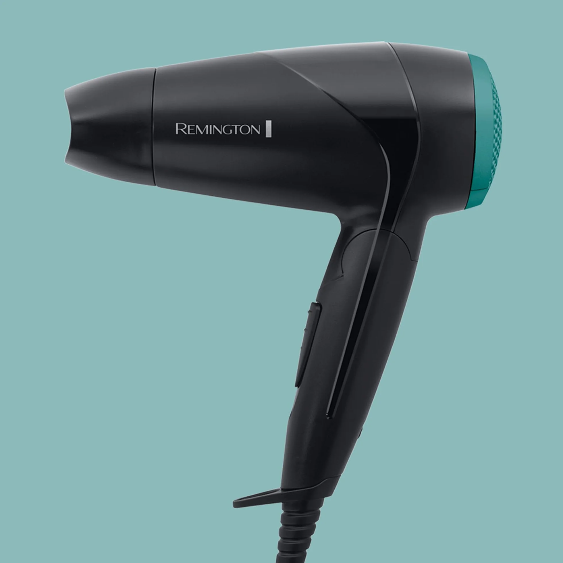Remington Asciugacapelli 2000W - Pieghevole e Potente - Asciugacapelli da Viaggio, Bacchetta e Diffusore per styling, 2 livelli di riscaldamento e ventola, On The Go D1500