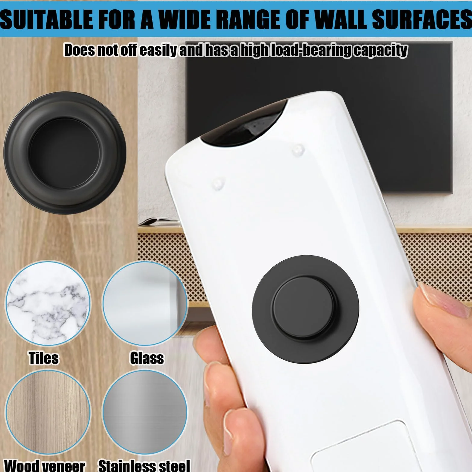 Supporto telecomando magnetico in silicone 4 pezzi adesivo da parete organizer casa ufficio