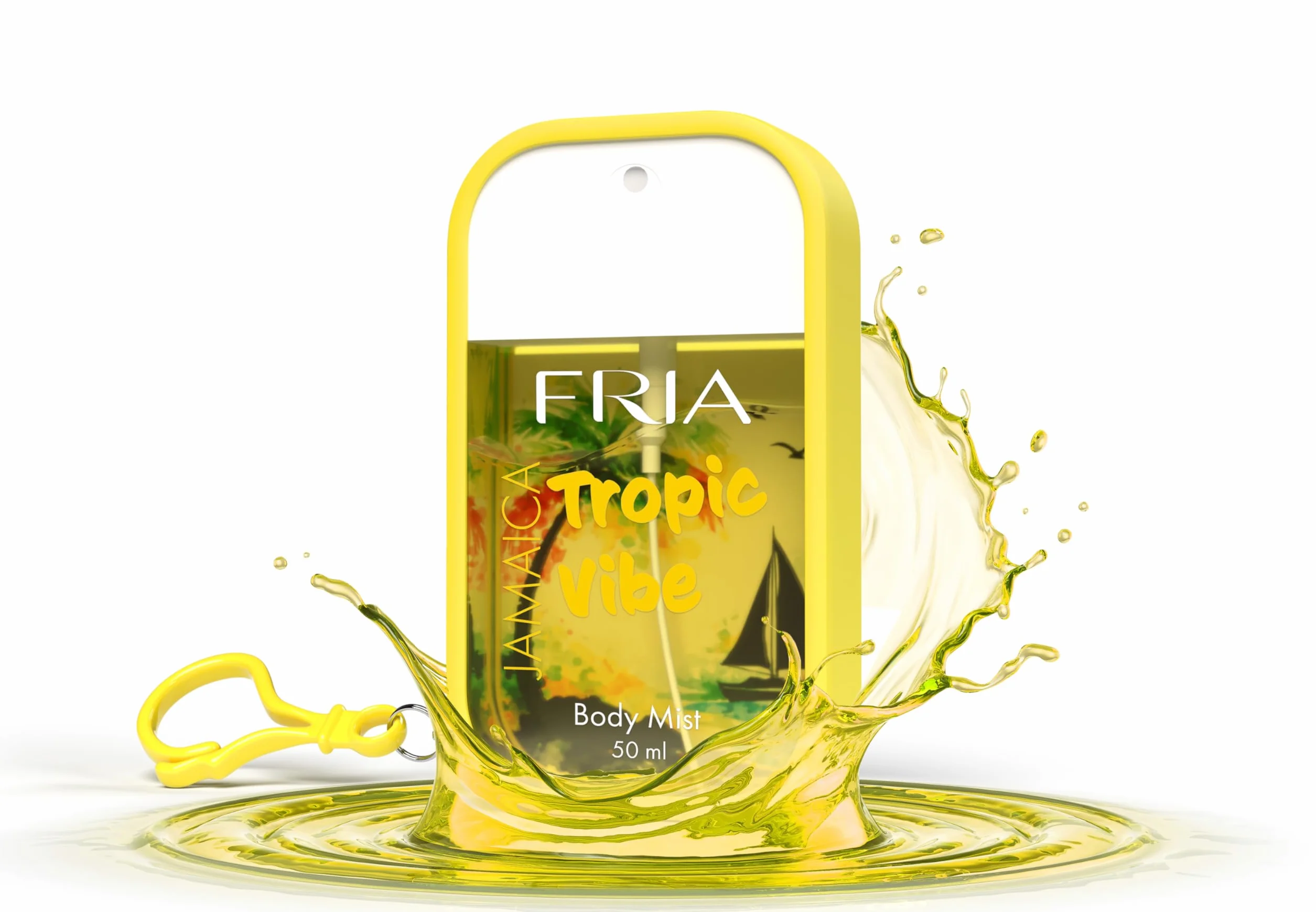 Fria Body Mist, Acqua Profumata Uomo e Donna, Fragranza Tropic Vibe Fruttata con Ananas, Gelsomino e Vaniglia, Spray Corpo, 50 ml