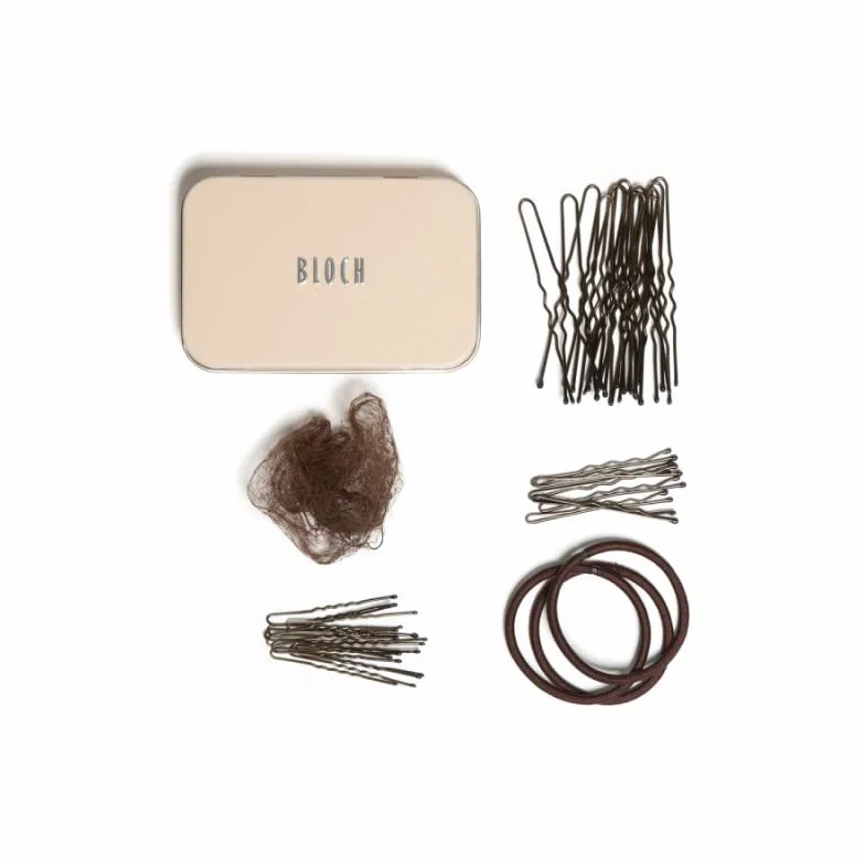 Kit per Capelli A0801 Unisex Chignon Retine per Capelli Forcine Aperte Chiuse Elastici Coda di Cavallo Ballerina Etoile Sport Danza Classica Ballo Saggio Fitness Palestra (Brown)