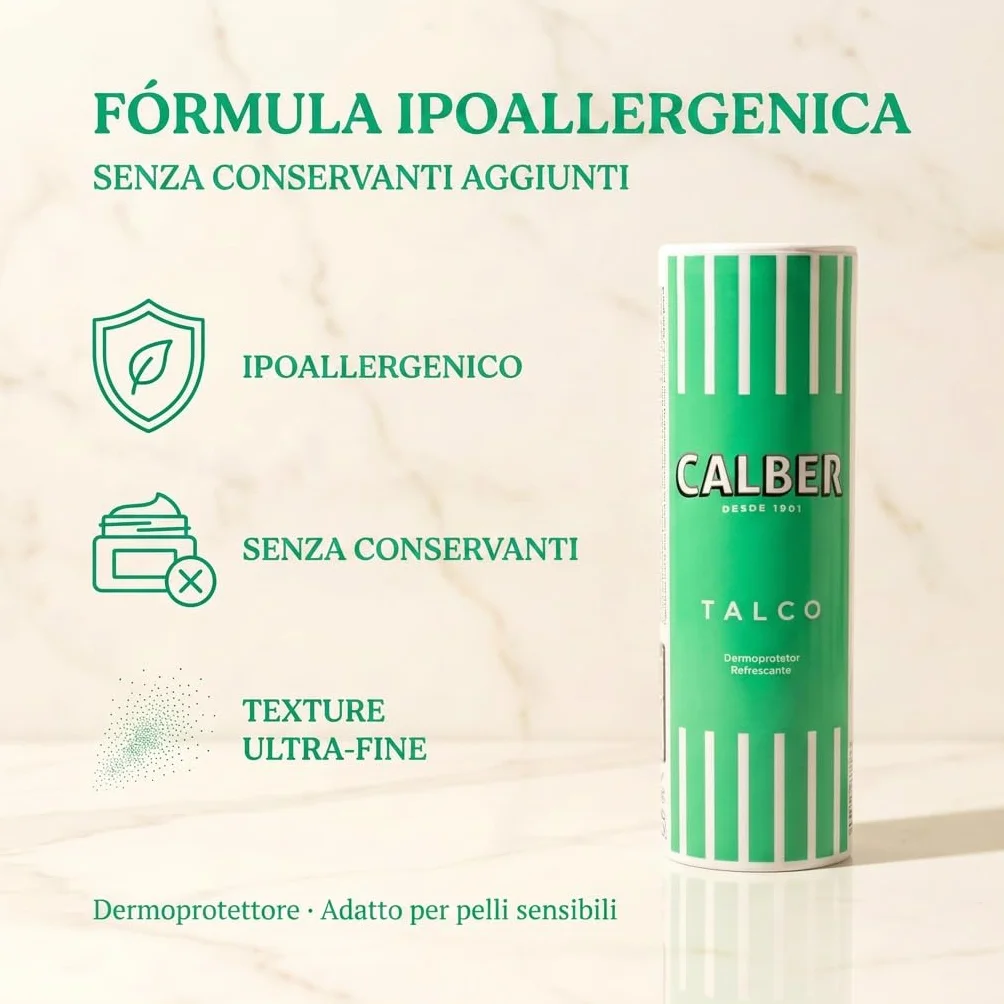 Talco in polvere CALBER 200 gr