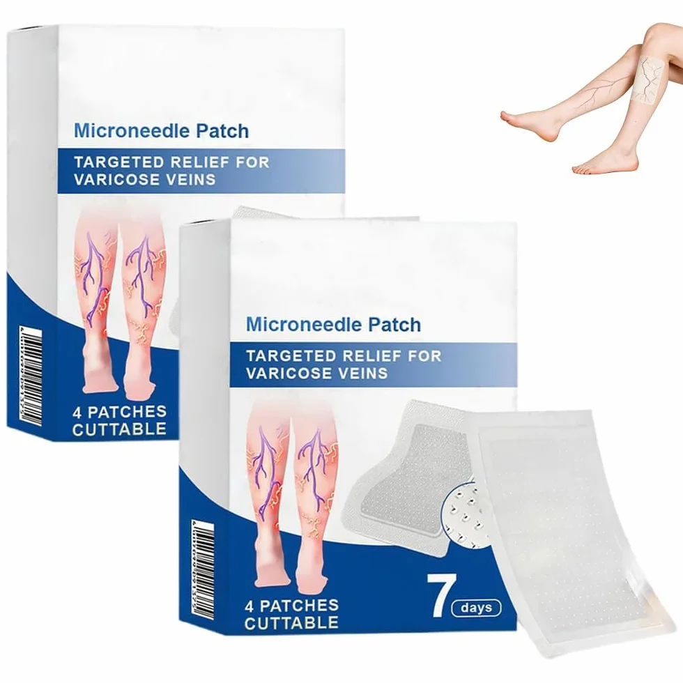 Cerotto a microaghi VeinTarget, 2026 Trattamento avanzato per le vene varicose delle gambe, cerotto per le vene, trattamento naturale per le gambe adatto a tutti i tipi di pelle (2pcs)