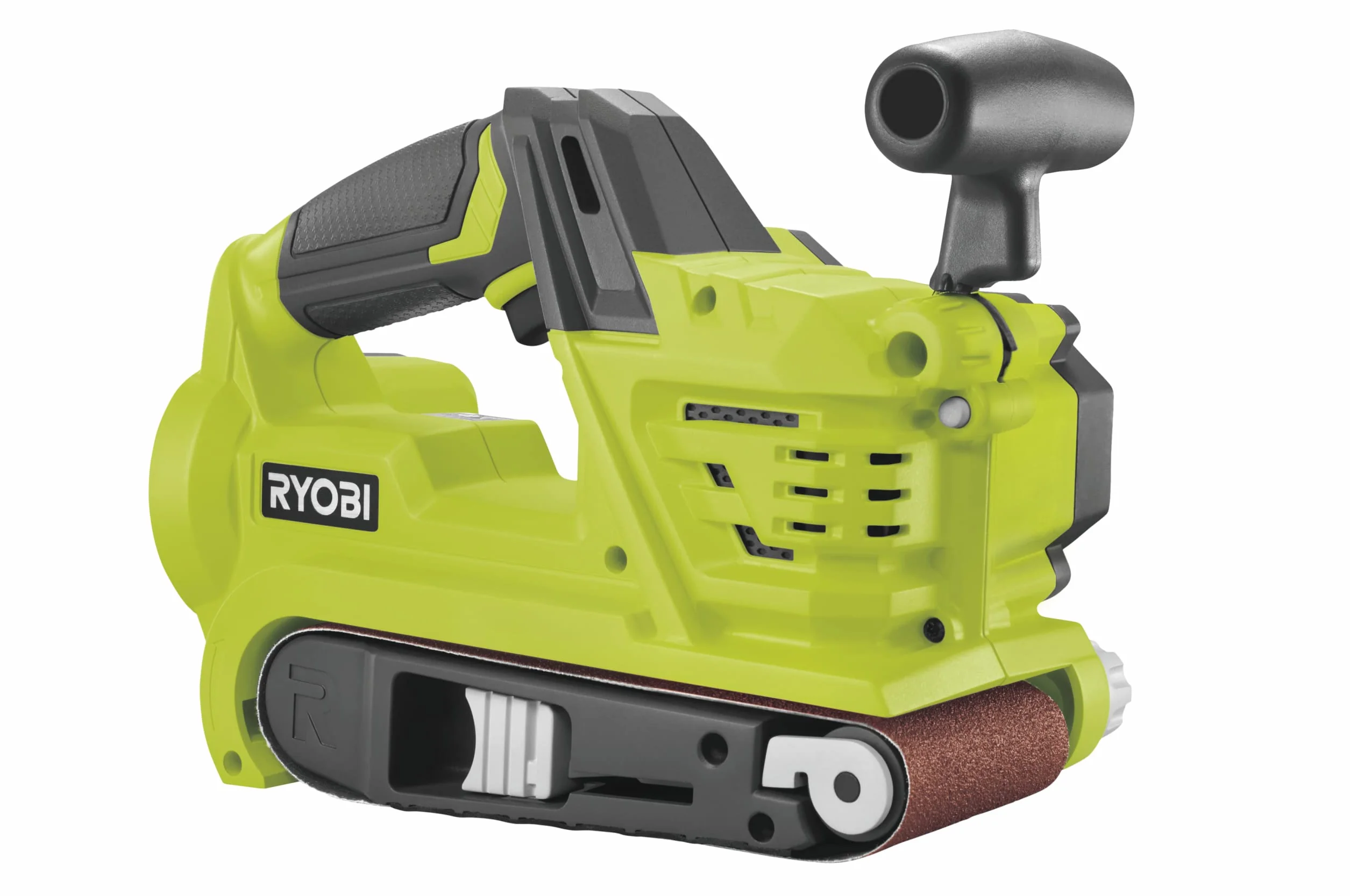 Ryobi R18BS-0 Levigatrice a Nastro a Batteria 18V 76x457mm Sacco Raccolta Impugnatura 3 Posizioni