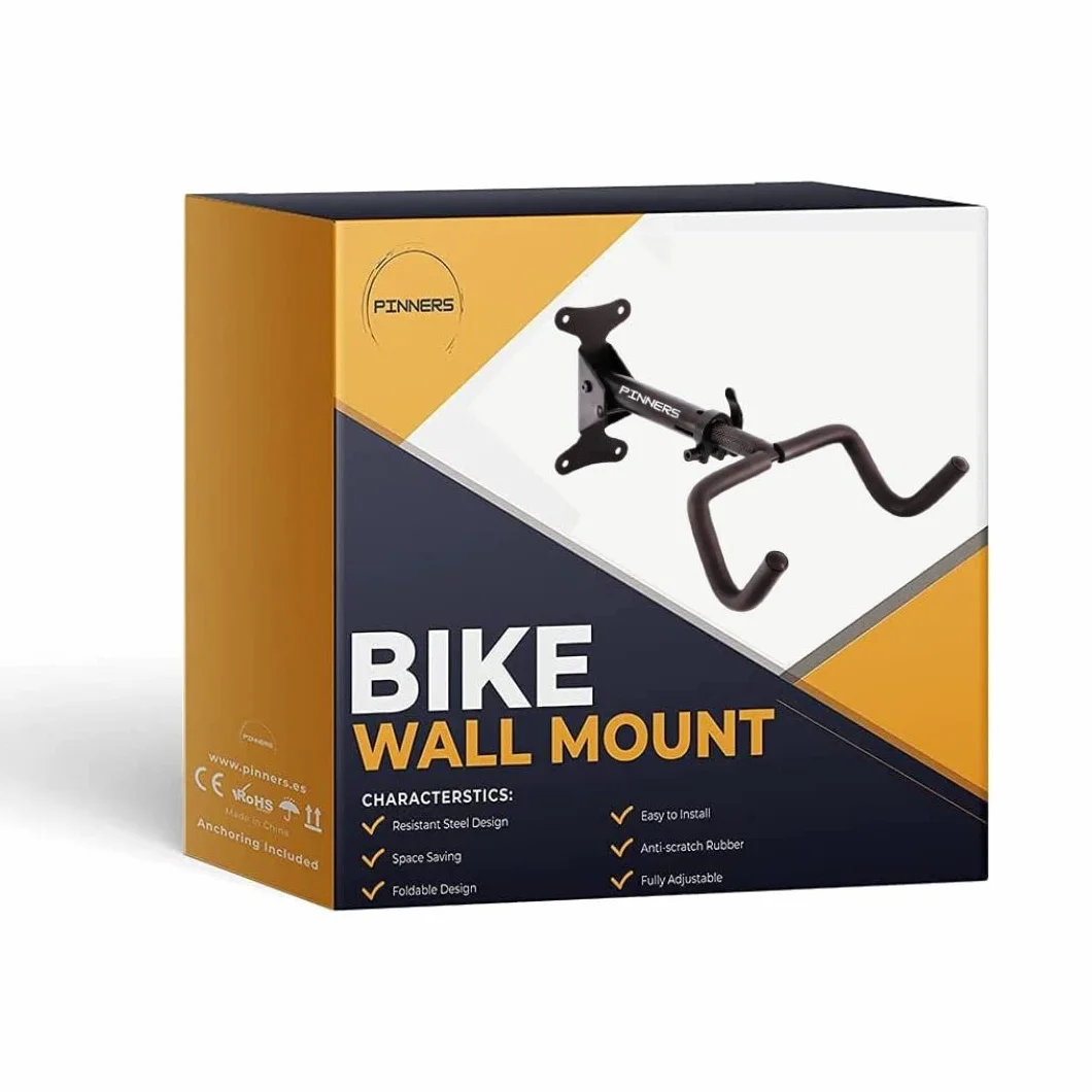 Pieghevole Imbottito Supporto per Bicicletta da Parete