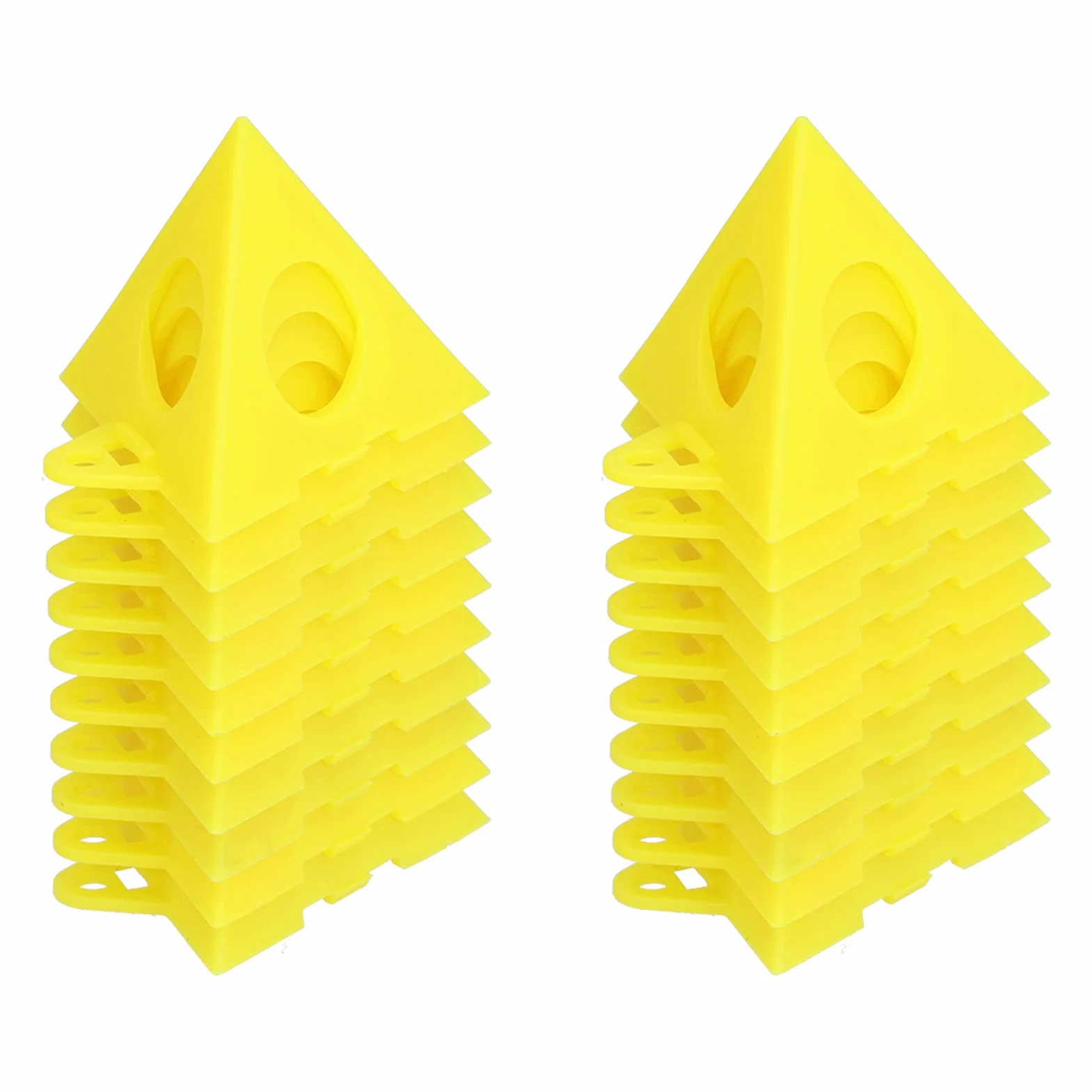 Supporto a Piramide di Pittura 20 Pezzi, Piramide Stand Paint Triangle Stands Alzate Supporti Triangolari in Plastica per Tela