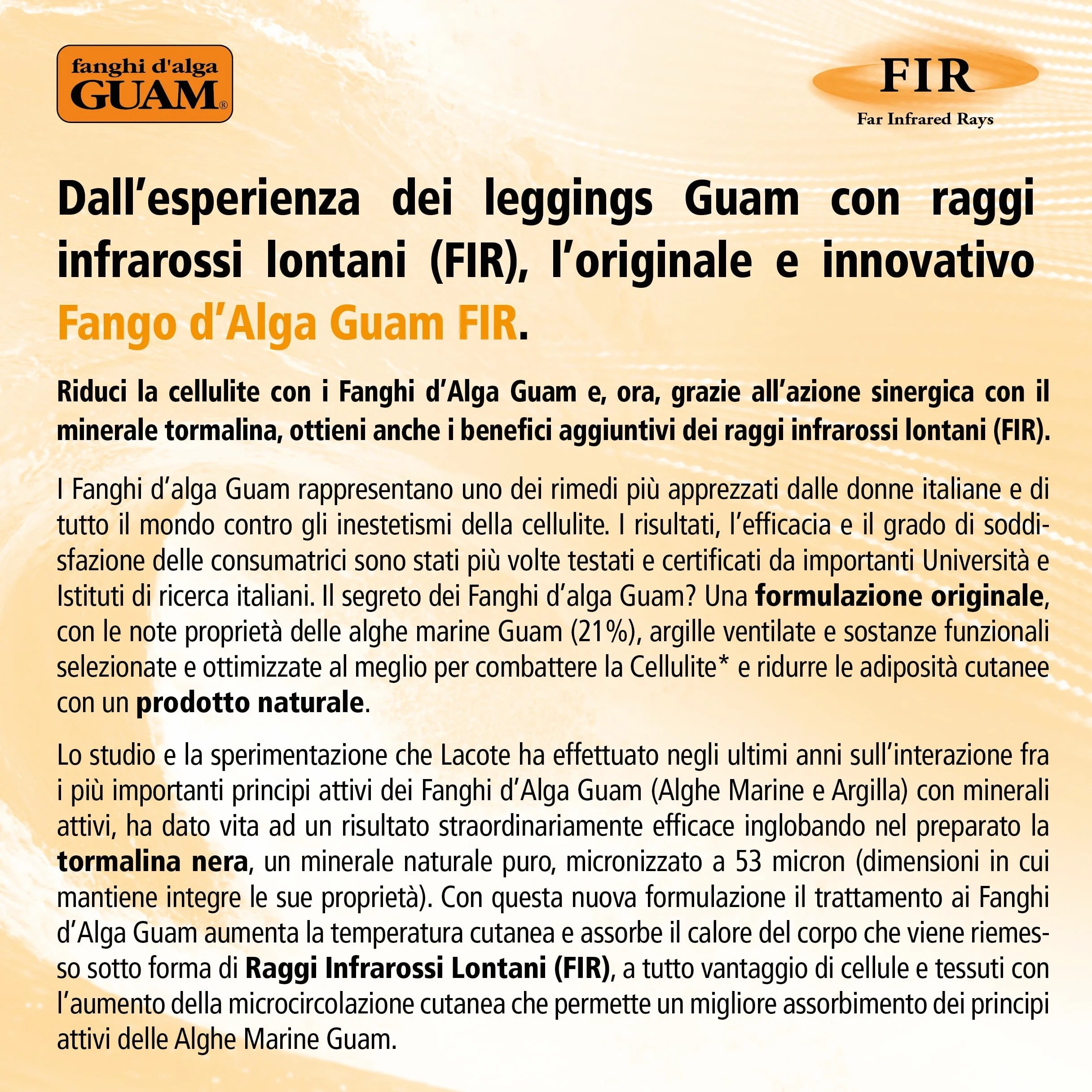Guam GU2787 Fango pancia e girovita FIR, 500 gr