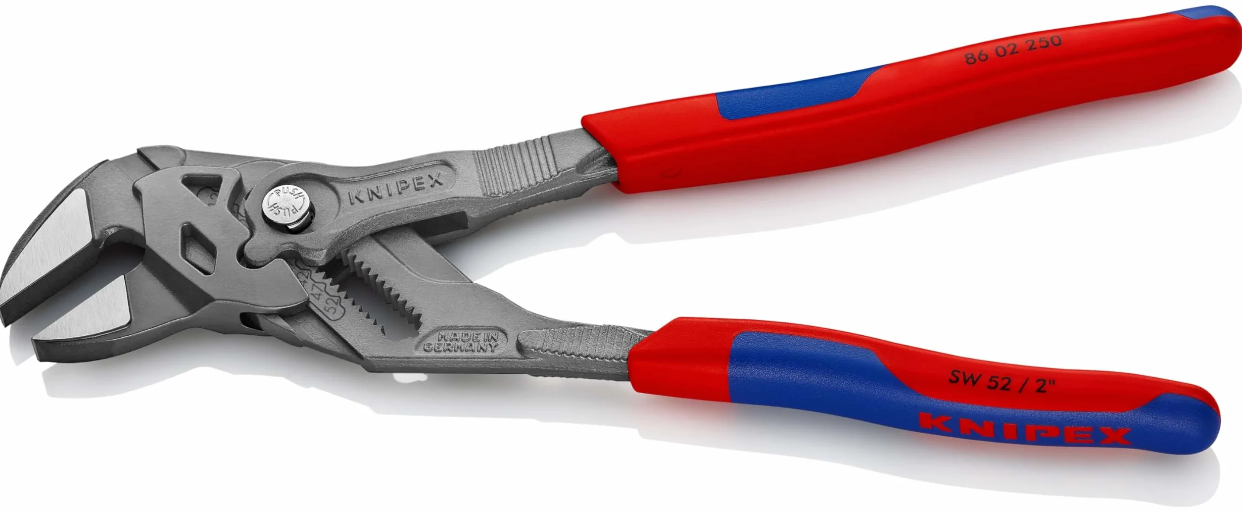 KNIPEX Pinze chiave 250 mm 86 02 250 bonderizzata grigia impugnature multicomponente